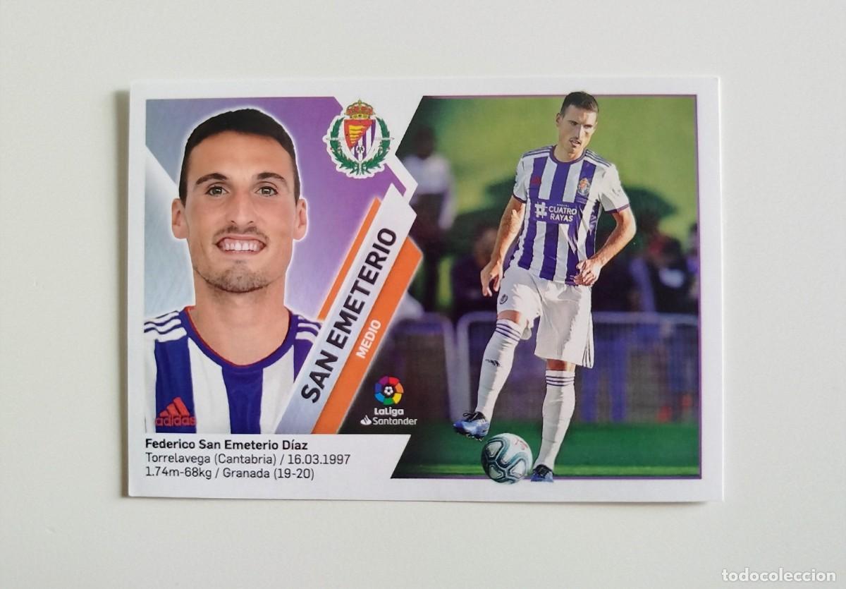 Cromos de f&uacute;tbol: San Emeterio &Uacute;LTIMOS FICHAJES 27 SIN PEGAR Real Valladolid Liga Ediciones Este 19 20 / 2019 2020