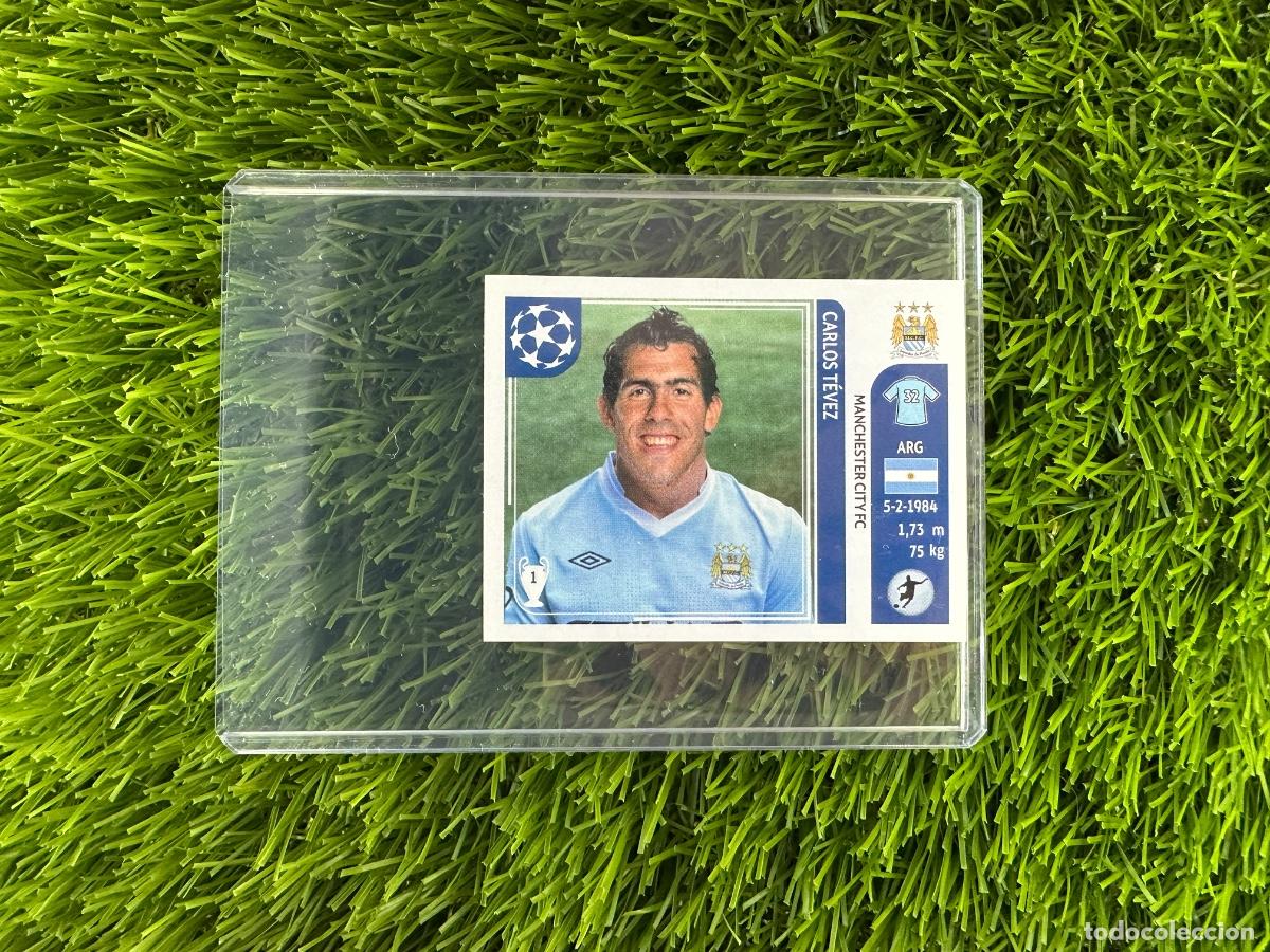 Cromos de F&uacute;tbol: N&ordm; 54 Carlos T&eacute;vez Manchester City UEFA Champions League Stickers 11 12