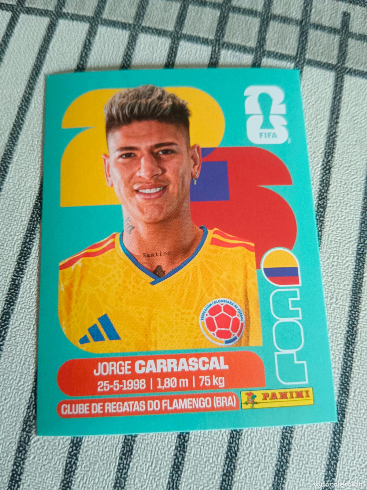 Cromos de F&uacute;tbol: MUNDIAL 2026 ESTADOS UNIDOS USA MEXICO MEJICO CANADA COL 16 COL16 JORGE CARRASCAL COLOMBIA FIFA