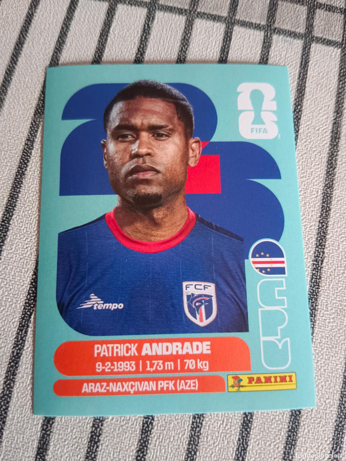 Football Stickers: MUNDIAL 2026 ESTADOS UNIDOS USA MEXICO MEJICO CANADA CPV 11 CPV11 PATRICK ANDRADE CABO VERDE FIFA