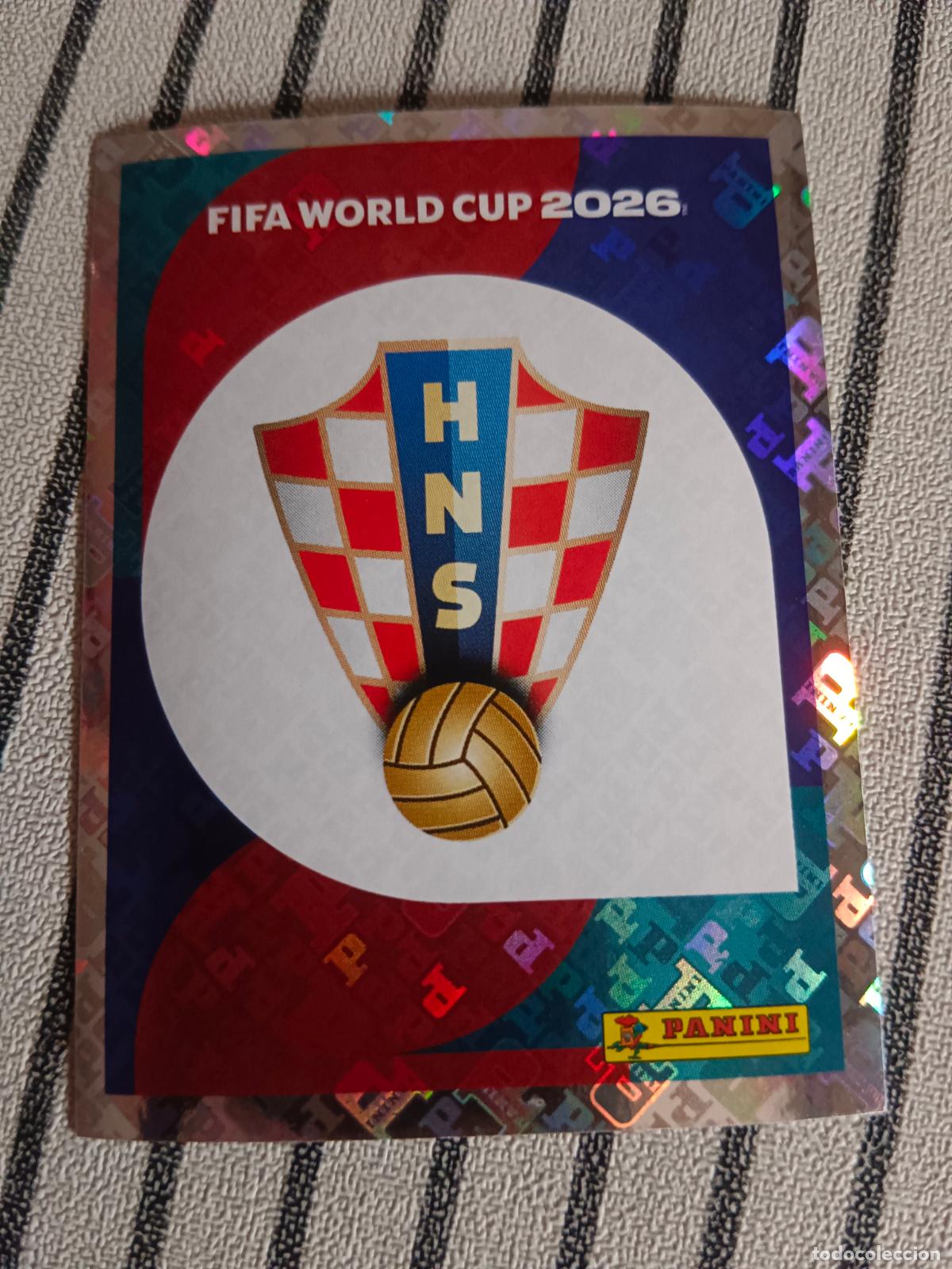 Cromos de F&uacute;tbol: MUNDIAL 2026 ESTADOS UNIDOS USA MEXICO MEJICO CANADA CRO 1 CRO1 ESCUDO CROACIA FIFA