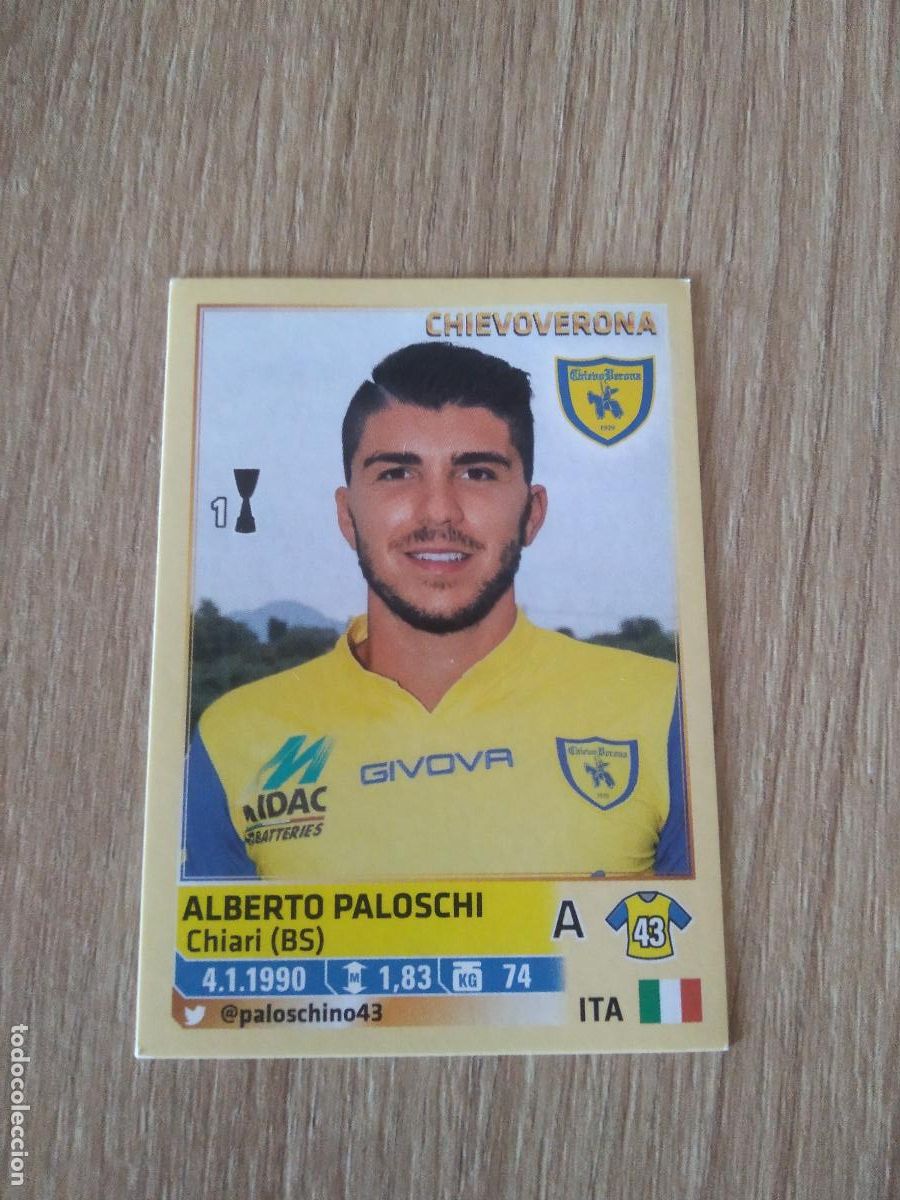 Cromos de F&uacute;tbol: 153 ALBERTO PALOSCHI CHIEVOVERONA CROMO FUTBOL PANINI LIGA ITALIA 13-14 CALCIATORI 2013-2014