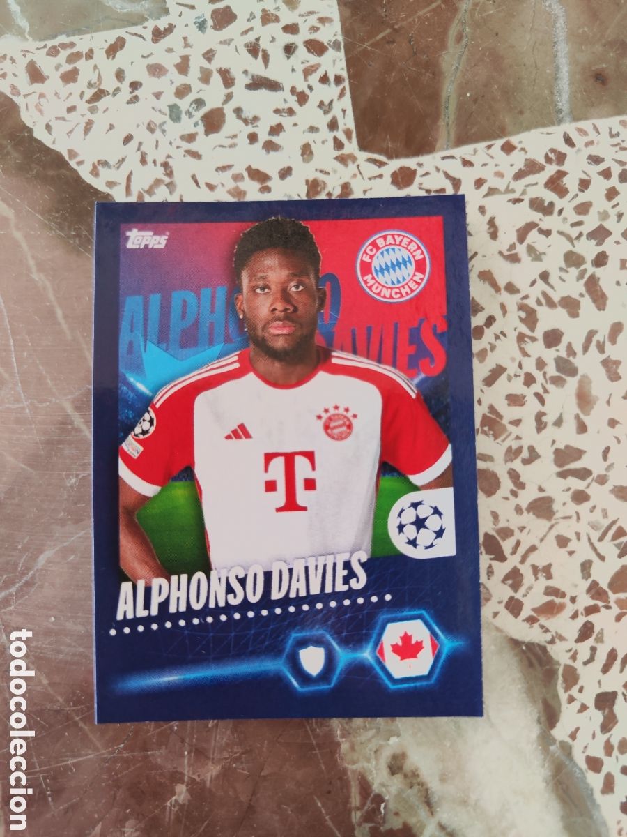 Cromos de Futebol: Topps champions league 23 24 sin pegar 149 Bayern Munich Alphonso Davies