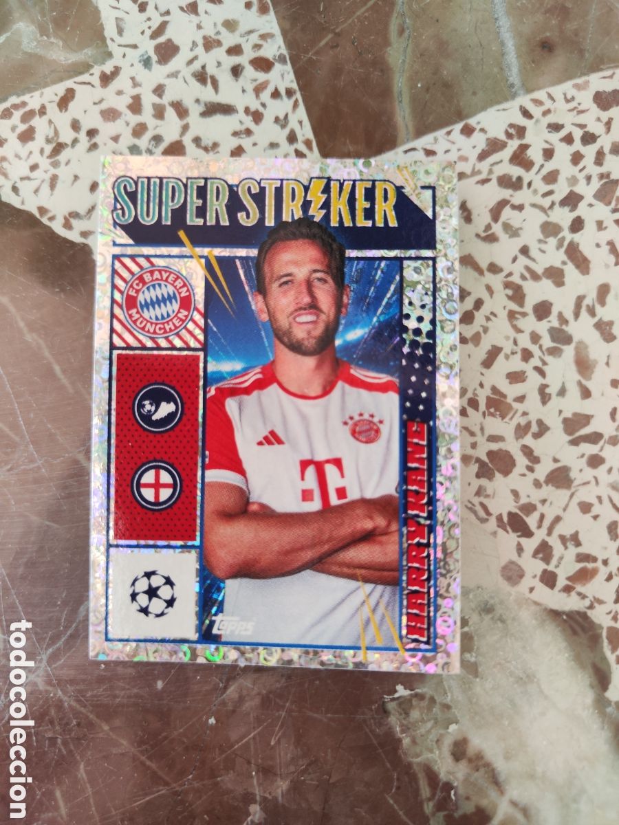 Cromos de Futebol: Topps champions league 23 24 sin pegar 157 Bayern Munich Harry Kane Super Stricker