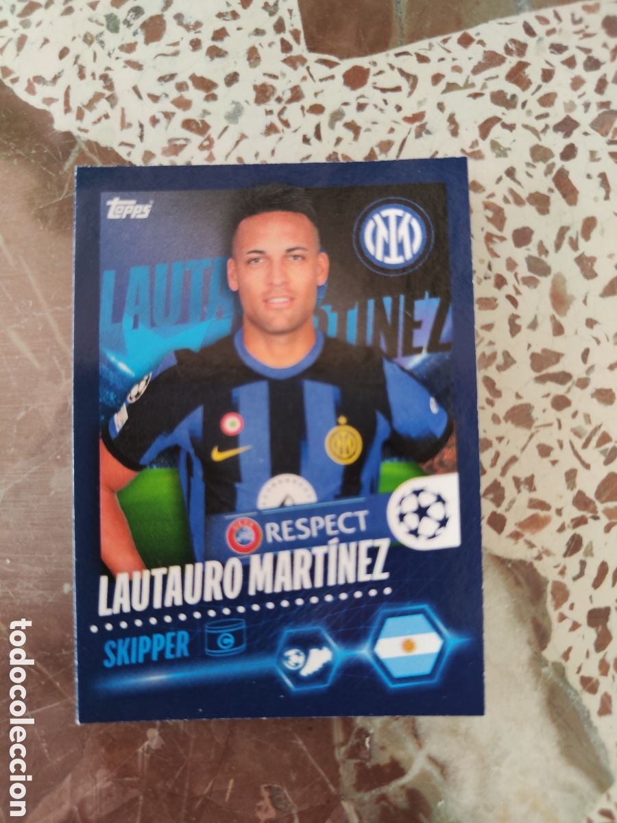 Cromos de Futebol: Topps champions league 23 24 sin pegar 176 Inter Milan Lautaro Mart&iacute;nez