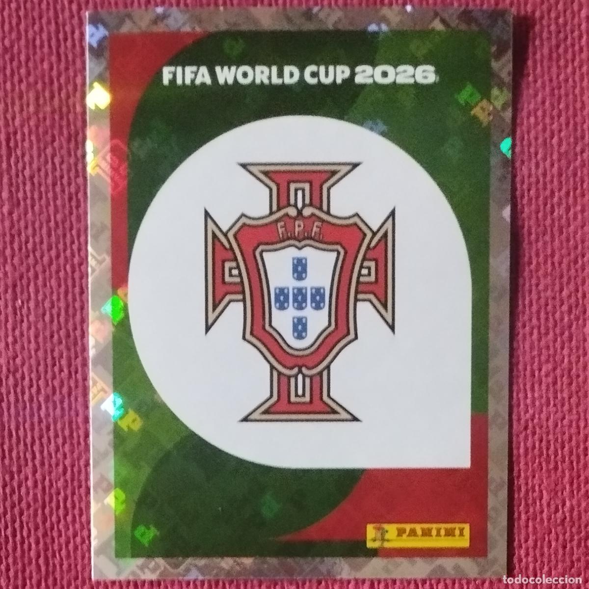 Cromos de F&uacute;tbol: ESCUDO PORTUGAL - POR 1 - MUNDIAL DE FUTBOL - FIFA WORLD CUP - 2026