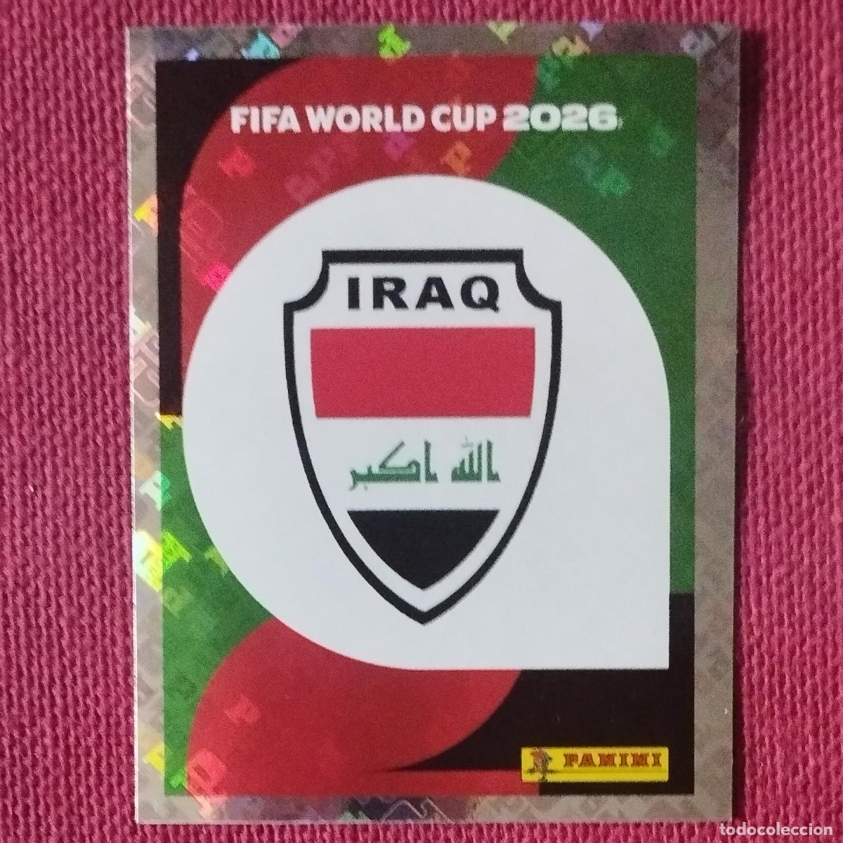 Cromos de F&uacute;tbol: ESCUDO IRAQ - IRQ 1 - MUNDIAL DE FUTBOL - FIFA WORLD CUP - 2026
