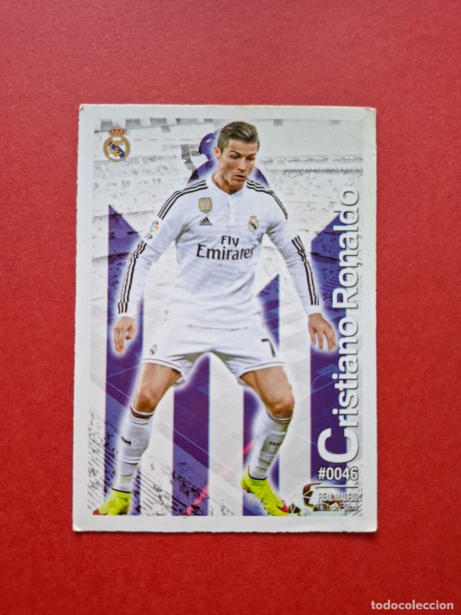 Cromos de F&uacute;tbol: 46 CRISTIANO RONALDO CR7 REAL MADRID FICHAS QUIZ DE LA LIGA 2015 2016 15 16 MUNDICROMO