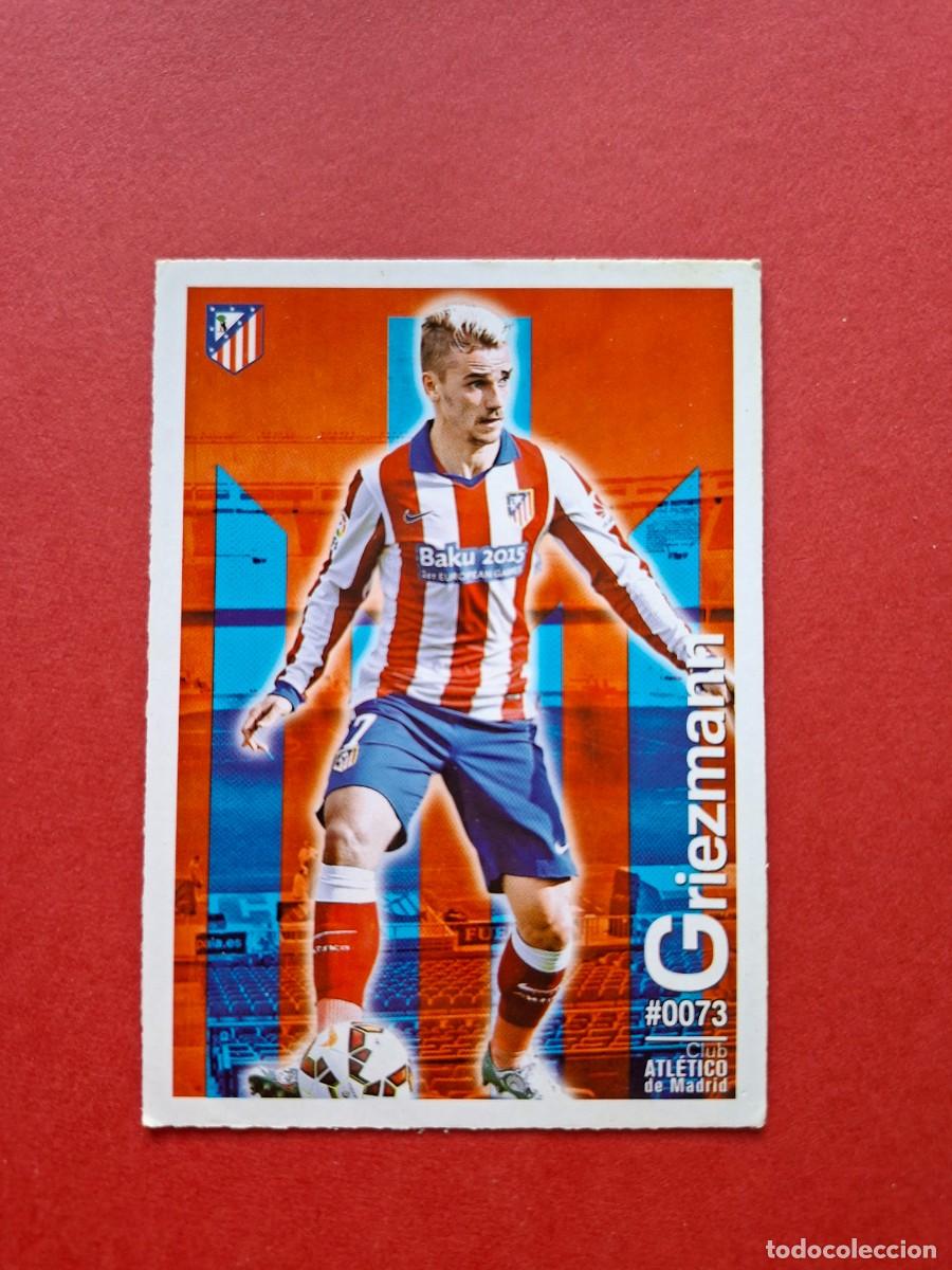 Cromos de F&uacute;tbol: 73 ANTOINE GRIEZMANN ATLETICO DE MADRID FICHAS QUIZ DE LA LIGA 2015 2016 15 16 MUNDICROMO