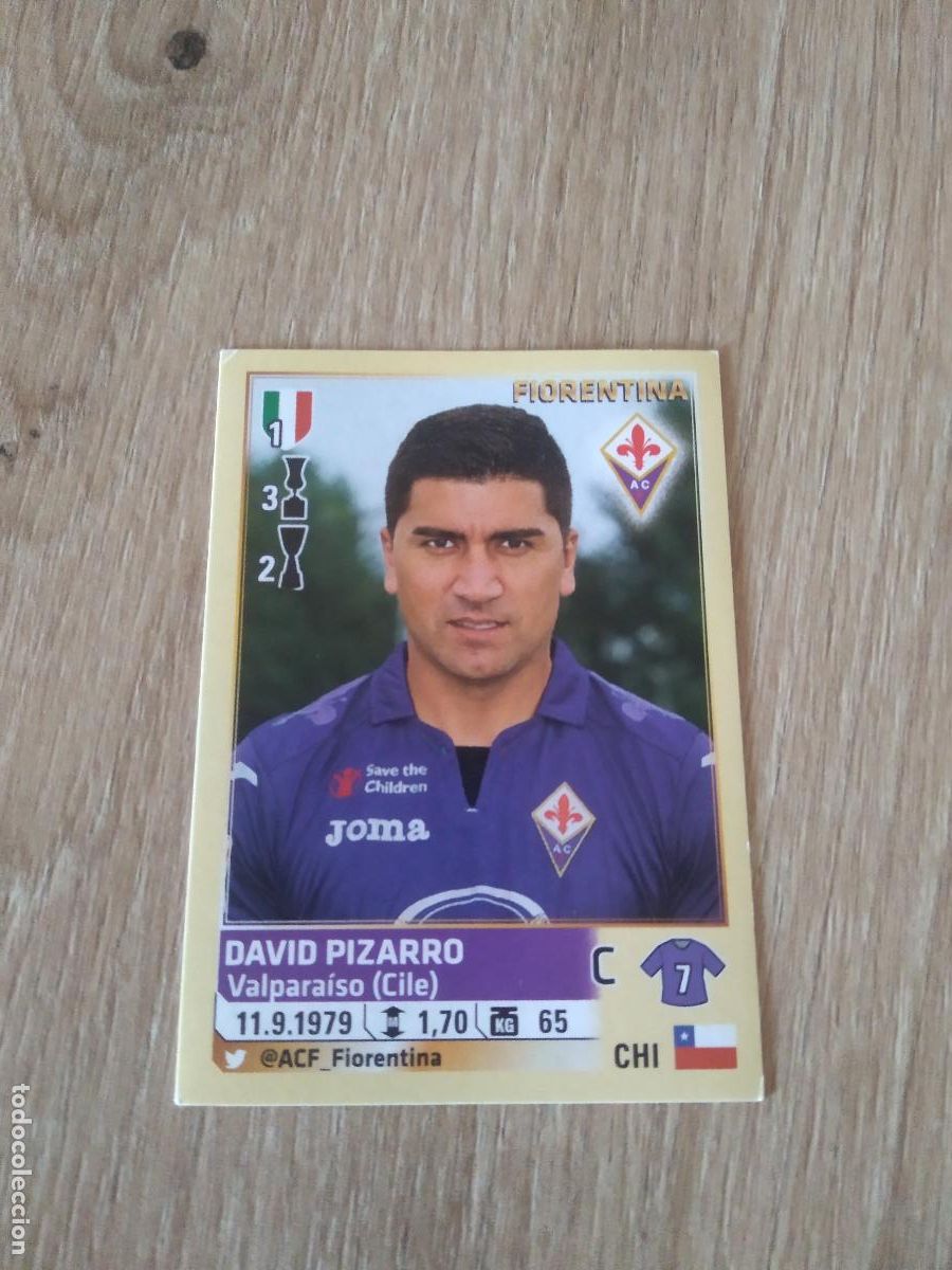 Cromos de F&uacute;tbol: 175 DAVID PIZARRO FIORETINA CROMO FUTBOL PANINI LIGA ITALIA 13-14 CALCIATORI 2013-2014
