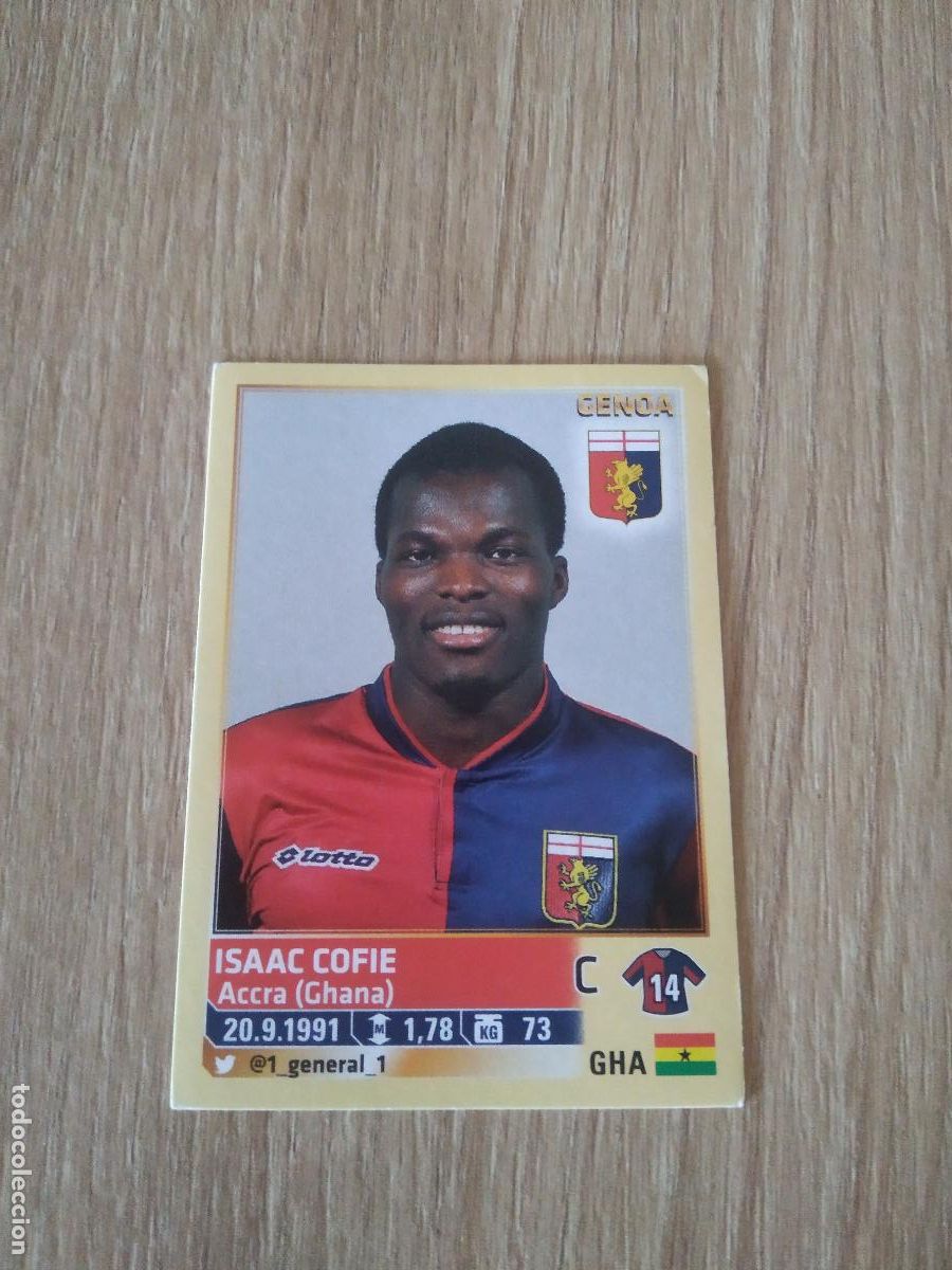 Cromos de F&uacute;tbol: 202 ISAAC COFIE GENOA CROMO FUTBOL PANINI LIGA ITALIA 13-14 CALCIATORI 2013-2014