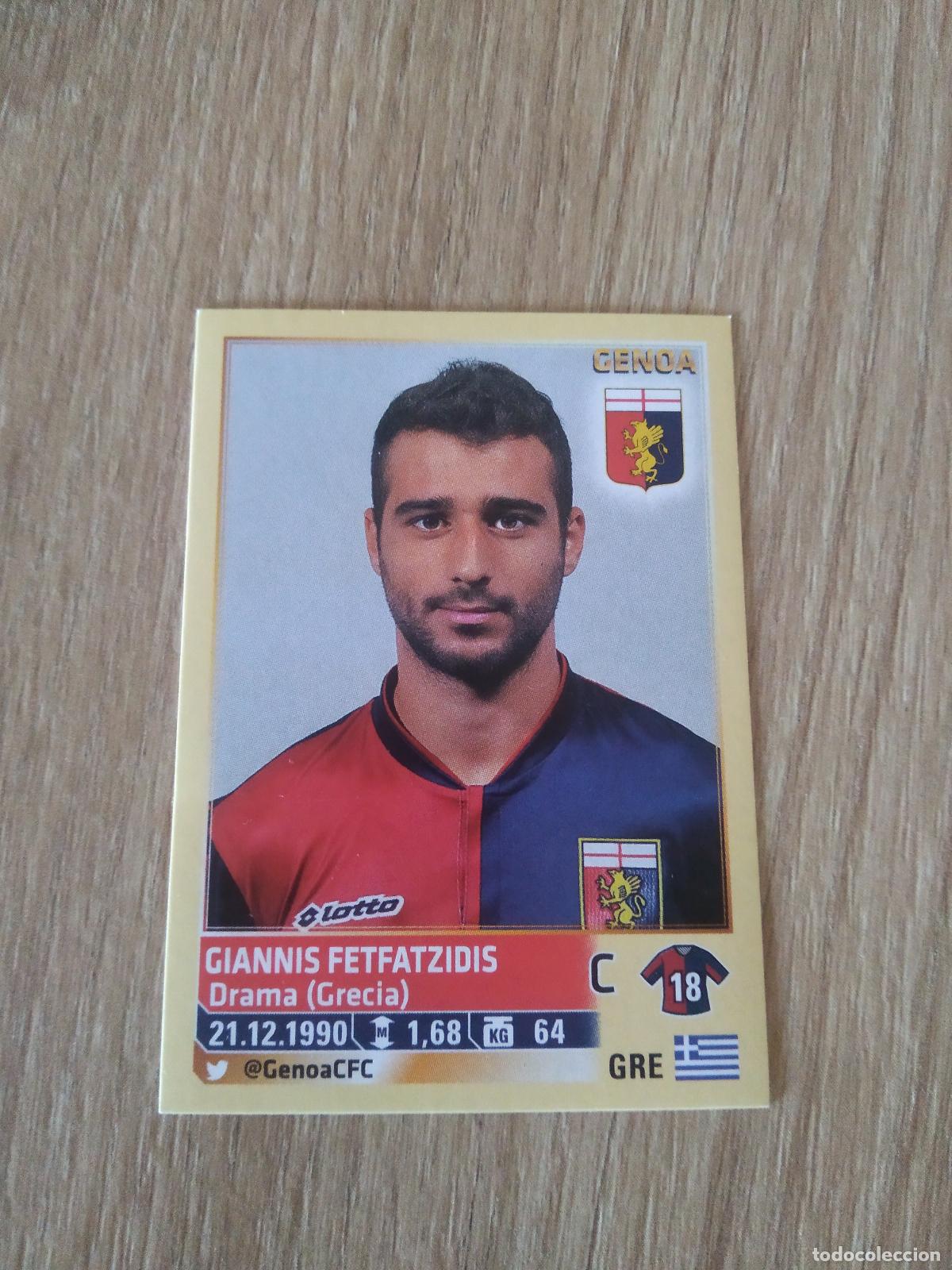 Cromos de F&uacute;tbol: 209 GIANNIS FETFATZIDIS GENOA CROMO FUTBOL PANINI LIGA ITALIA 13-14 CALCIATORI 2013-2014