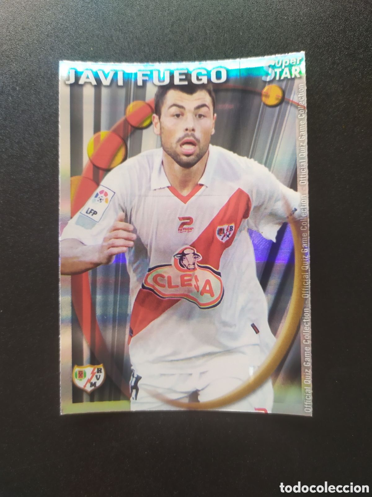 Cromos de F&uacute;tbol: Mundicromo fichas Liga 2010 2011 10 11 Javi Fuego superstar brillo rayas n&deg; 941 Rayo Vallecano