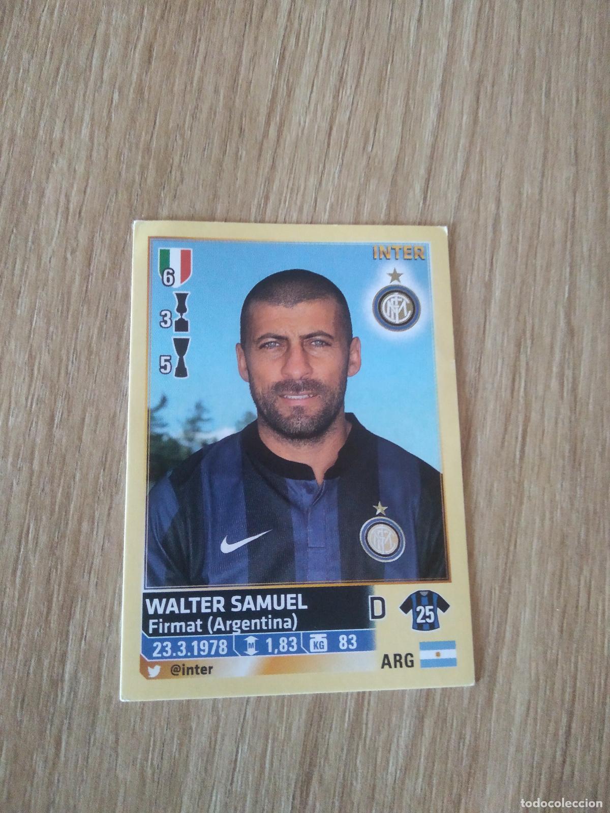 Cromos de f&uacute;tbol: 257 WALTER SAMUEL INTER MILAN CROMO FUTBOL PANINI LIGA ITALIA 13-14 CALCIATORI 2013-2014