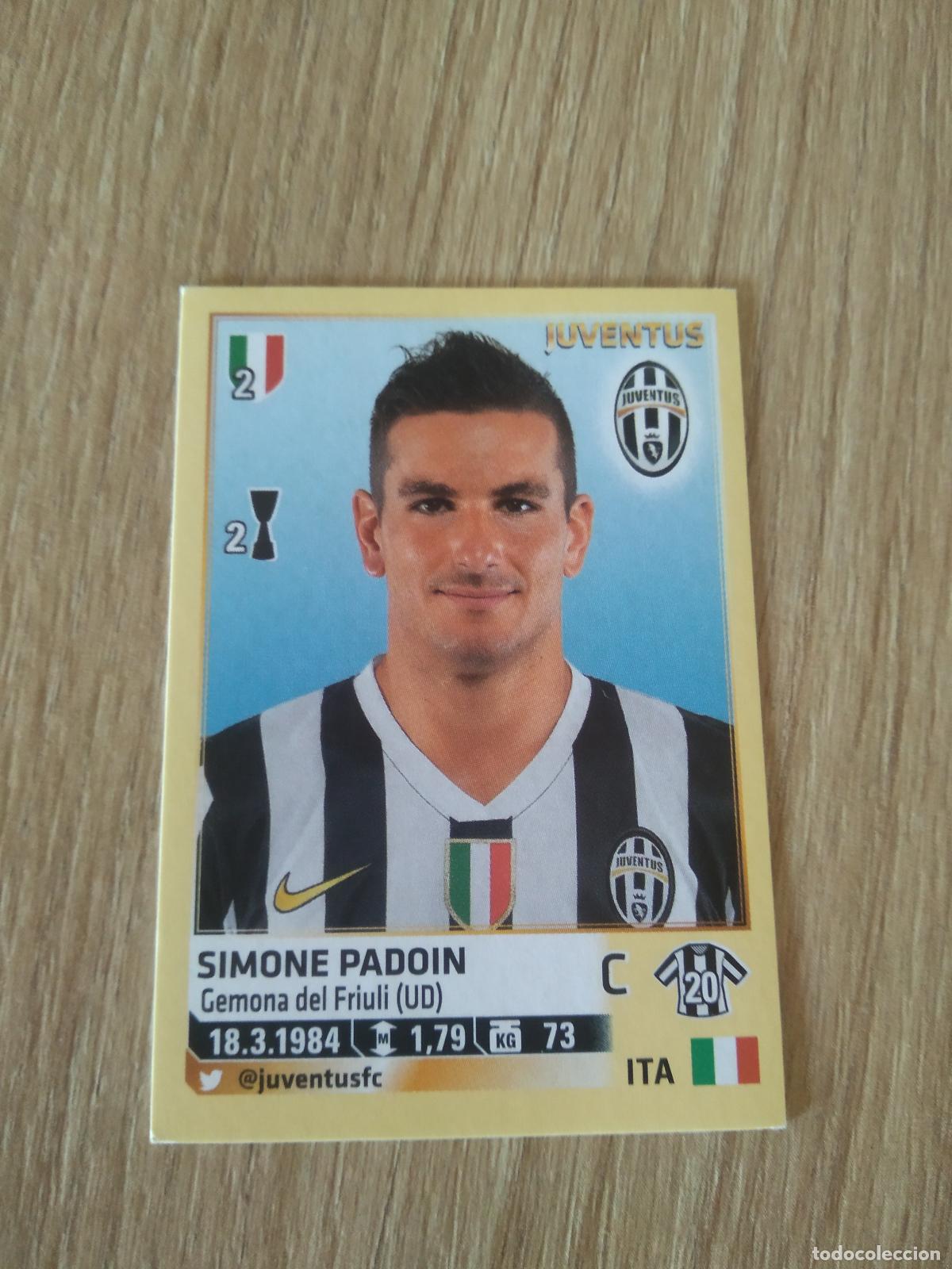 Cromos de F&uacute;tbol: 289 SIMONE PADOIN JUVENTUS TURIN CROMO FUTBOL PANINI LIGA ITALIA 13-14 CALCIATORI 2013-2014