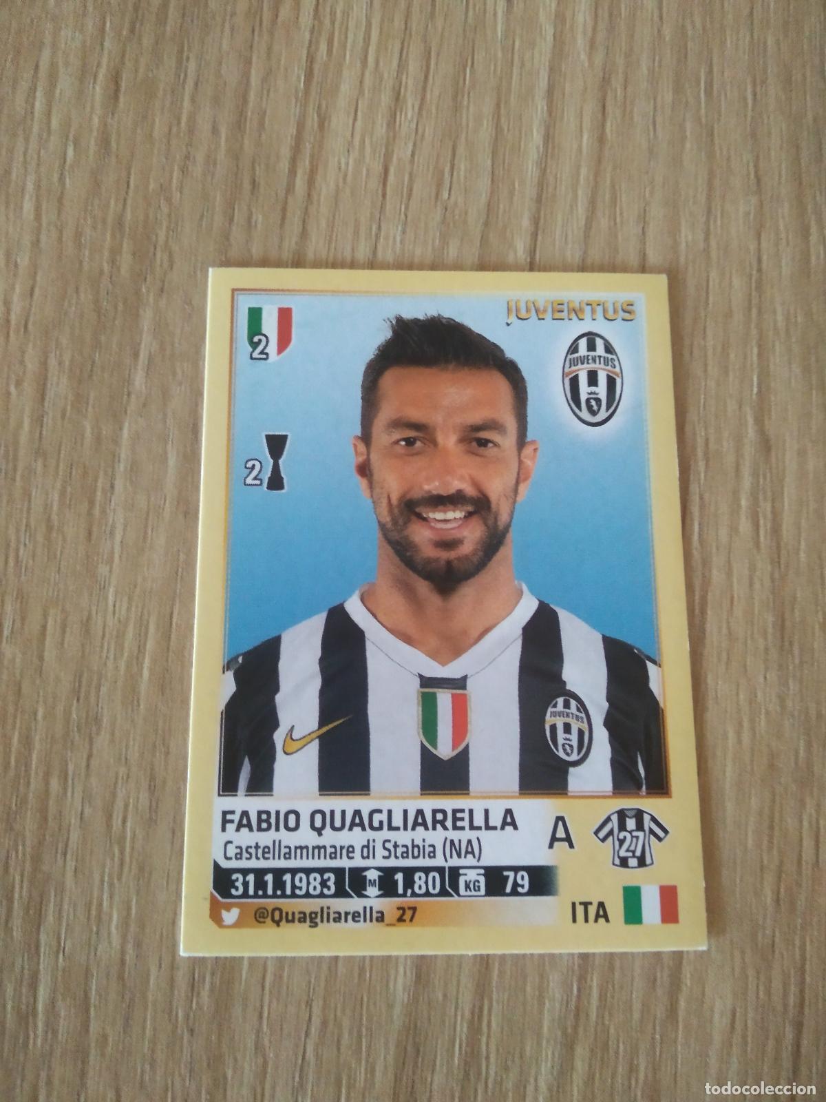 Cromos de F&uacute;tbol: 298 QUAGLIARELLA JUVENTUS TURIN CROMO FUTBOL PANINI LIGA ITALIA 13-14 CALCIATORI 2013-2014