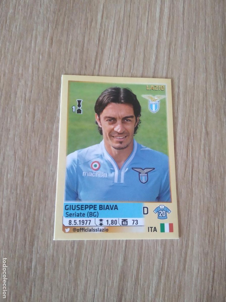 Cromos de F&uacute;tbol: 311 GIUSEPPE BIAVA LAZIO CROMO FUTBOL PANINI LIGA ITALIA 13-14 CALCIATORI 2013-2014