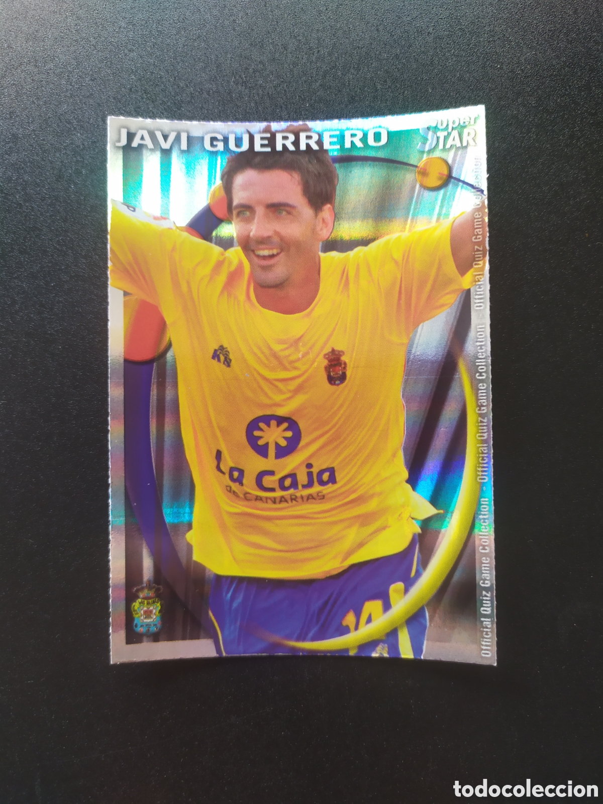 Cromos de F&uacute;tbol: Mundicromo fichas Liga 2010 2011 10 11 Javi Guerrero superstar brillo rayas n&deg; 1067 Las Palmas