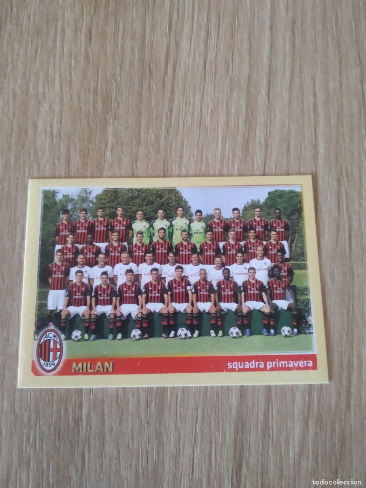 Cromos de f&uacute;tbol: 387 EQUIPO PLANTILLA AC MILAN CROMO FUTBOL PANINI LIGA ITALIA 13-14 CALCIATORI 2013-2014