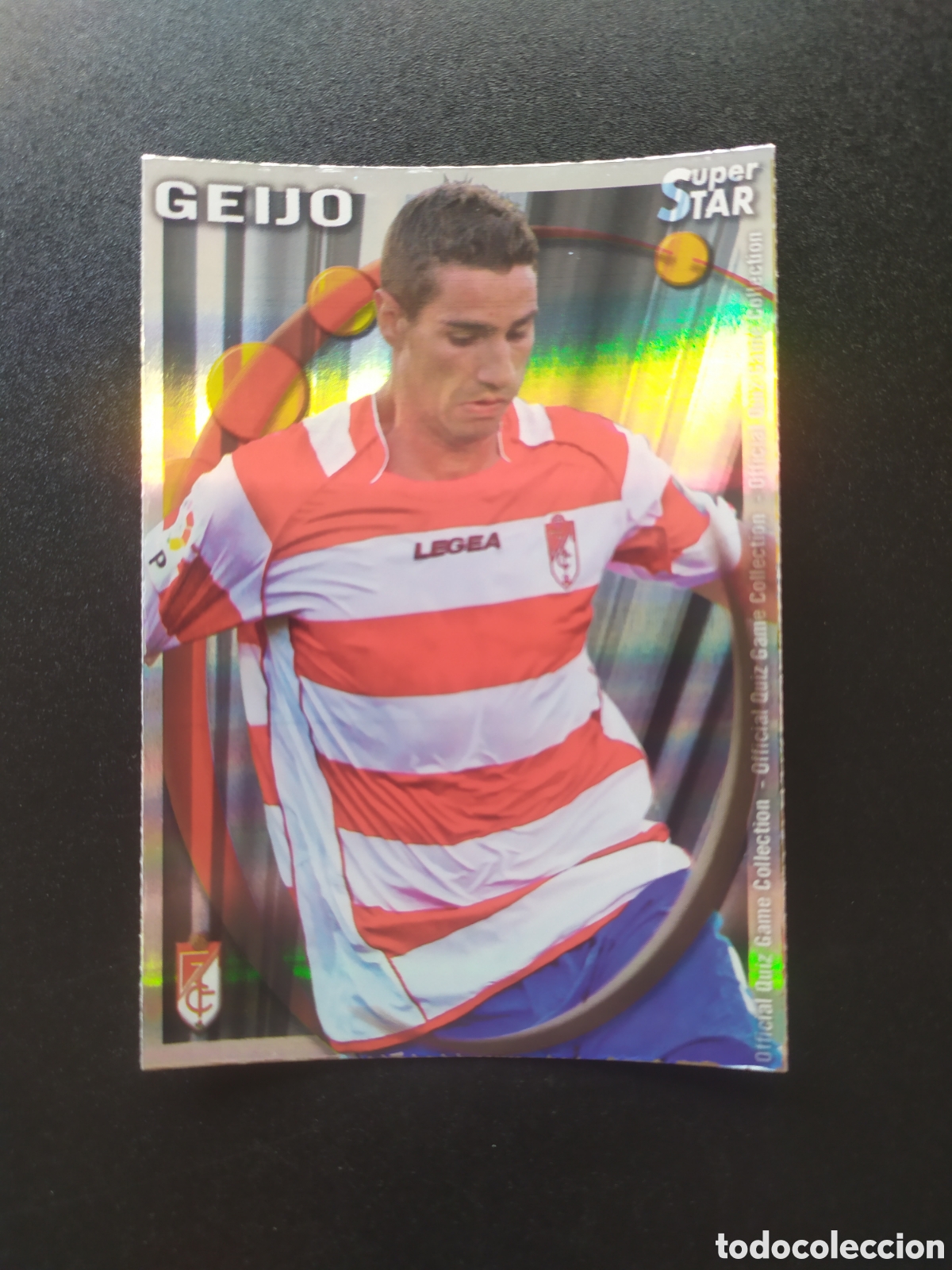 Cromos de f&uacute;tbol: Mundicromo fichas Liga 2010 2011 10 11 Geijo superstar brillo rayas n&deg; 1130 Granada