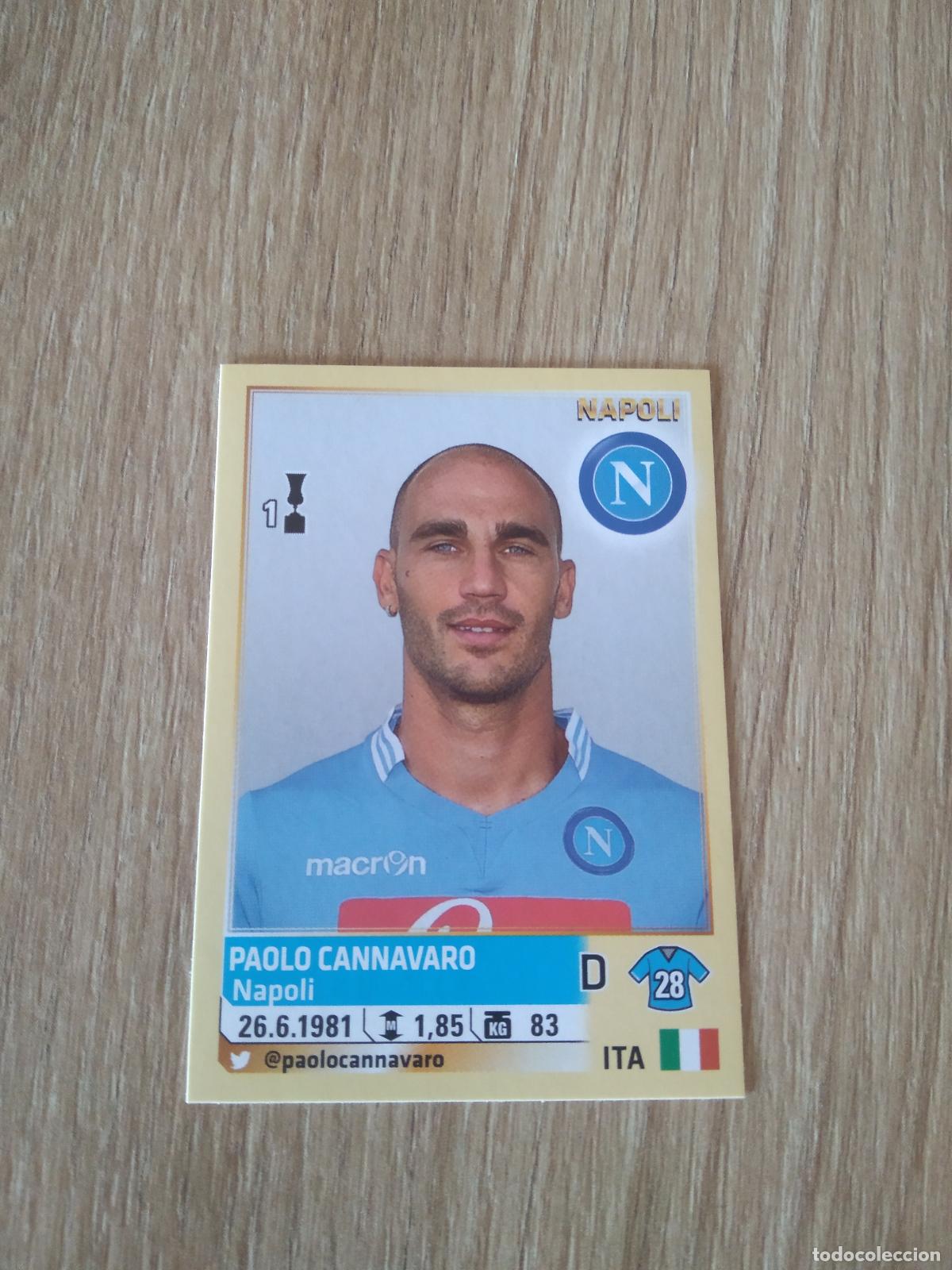 Cromos de f&uacute;tbol: 398 PAOLO CANNAVARO NAPOLES NAPOLI CROMO FUTBOL PANINI LIGA ITALIA 13-14 CALCIATORI 2013-2014