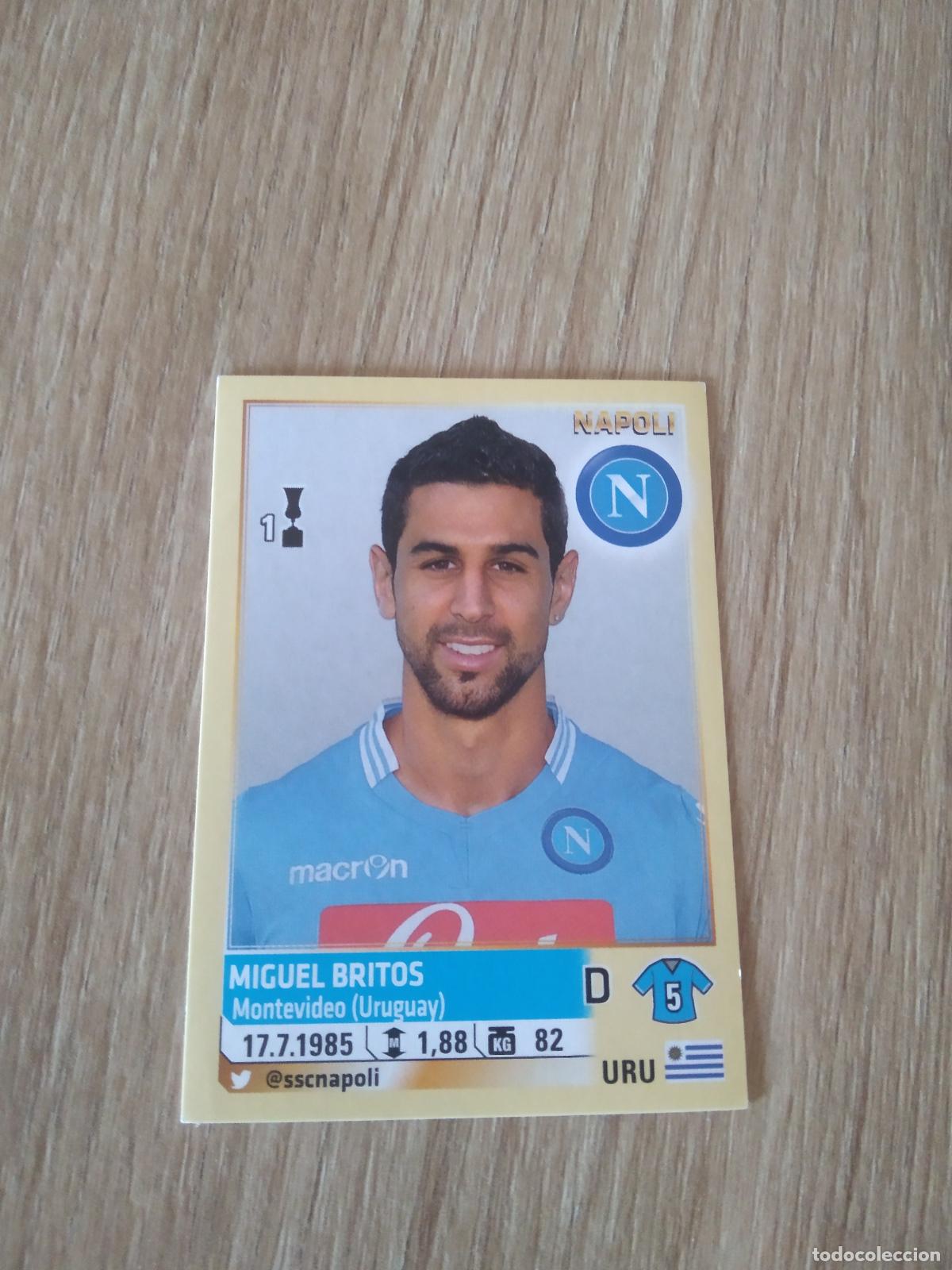 Cromos de f&uacute;tbol: 400 MIGUEL BRITOS NAPOLES NAPOLI CROMO FUTBOL PANINI LIGA ITALIA 13-14 CALCIATORI 2013-2014