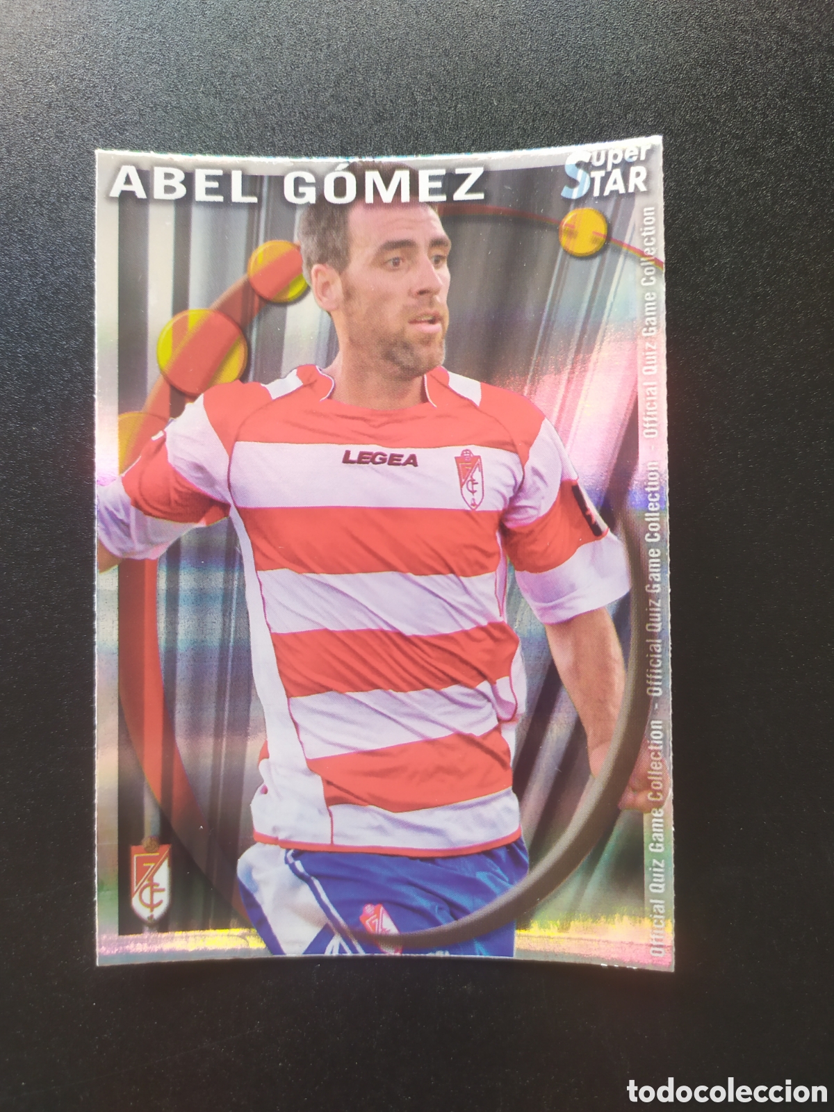 Cromos de f&uacute;tbol: Mundicromo fichas Liga 2010 2011 10 11 Abel G&oacute;mez superstar brillo rayas n&deg; 1131 Granada