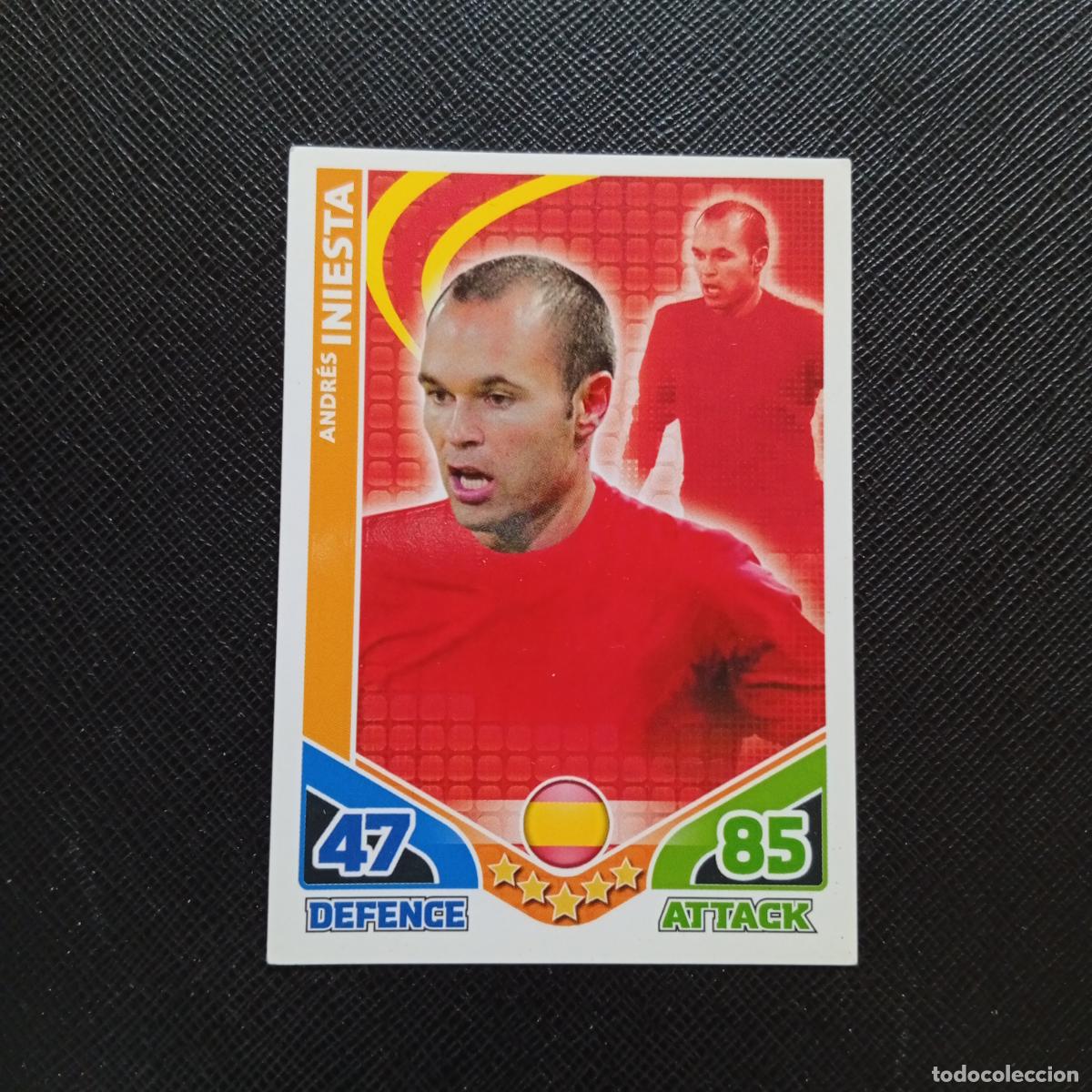 Cromos de f&uacute;tbol: INIESTA ESPA&Ntilde;A MATCH ATTAX SOUTH AFRICA 2010 MUNDIAL CROMO WORLD FUTBOL 10 - A209 PG25