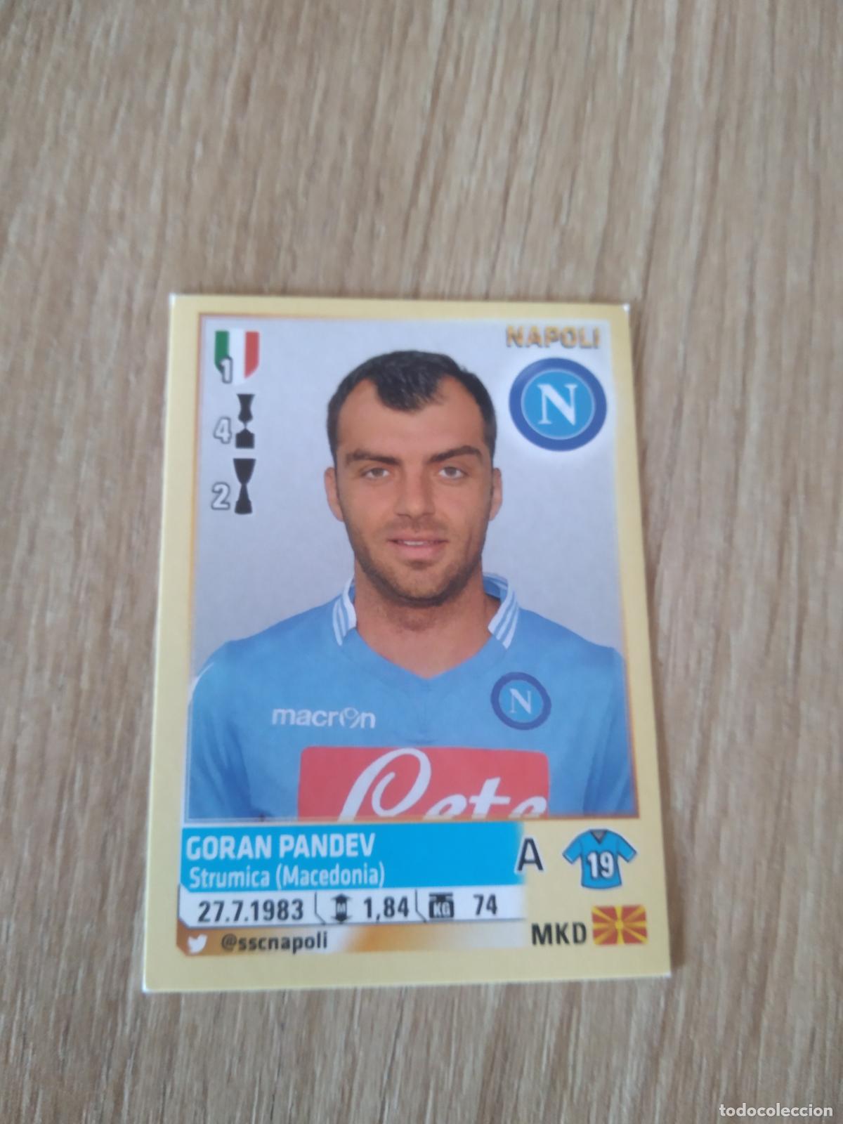 Cromos de Futebol: 413 GORAN PANDEV NAPOLES NAPOLI CROMO FUTBOL PANINI LIGA ITALIA 13-14 CALCIATORI 2013-2014