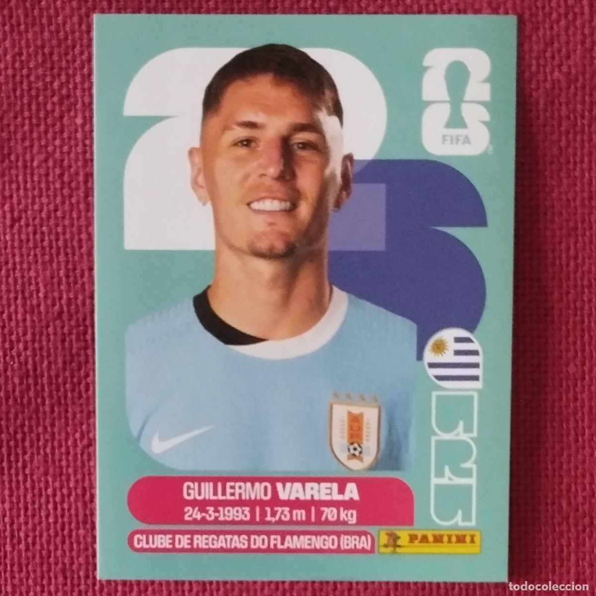 Cromos de F&uacute;tbol: GUILLERMO VARELA - URUGUAY - URU 8 - MUNDIAL DE FUTBOL - FIFA WORLD CUP - 2026