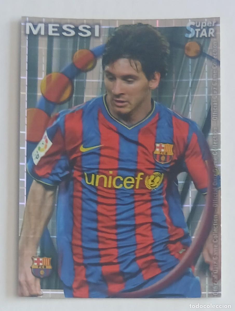 Cromos de F&uacute;tbol: CROMO n&ordm; 25 LIONEL MESSI BARCELONA FONDO CUADROS MUNDICROMO 2010-2011. Nuevo.