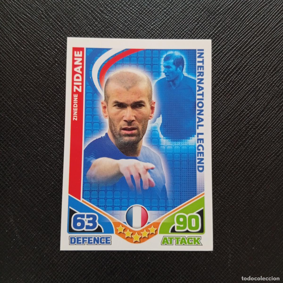 Cromos de F&uacute;tbol: ZIDANE FRANCIA MATCH ATTAX SOUTH AFRICA 2010 MUNDIAL CROMO WORLD FUTBOL 10 - A209 PG26 LEGEND
