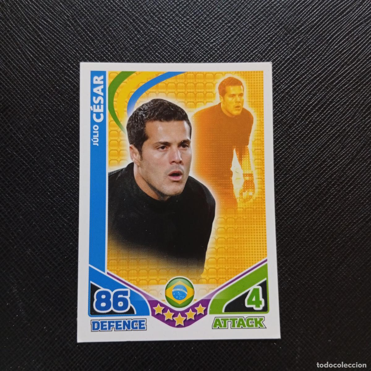 Cromos de F&uacute;tbol: JULIO CESAR BRASIL MATCH ATTAX SOUTH AFRICA 2010 MUNDIAL CROMO WORLD FUTBOL 10 - A209 PG26