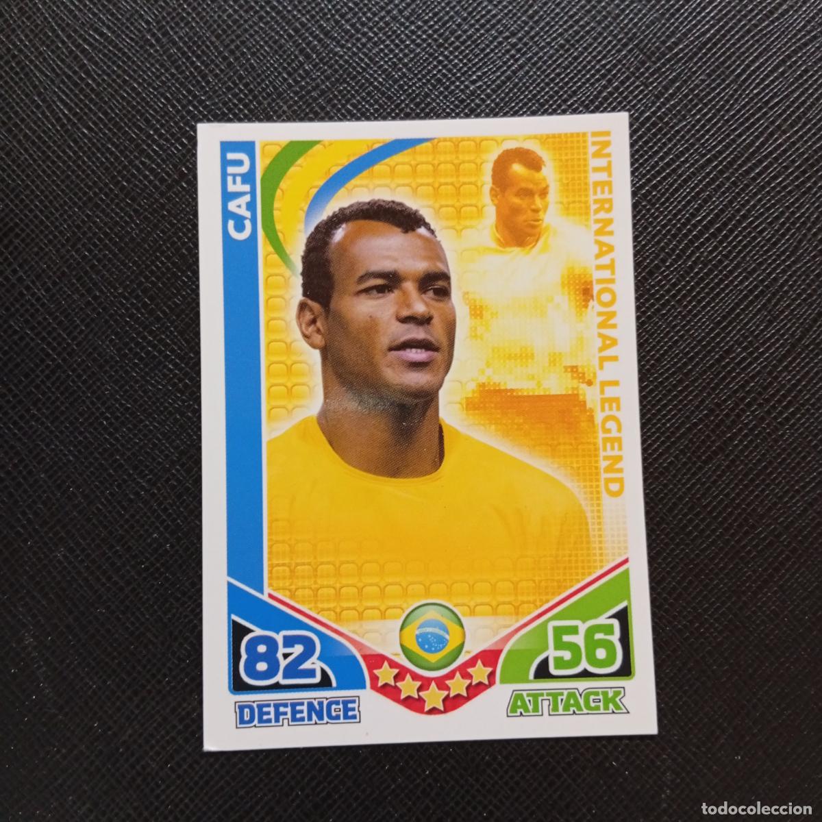 Cromos de F&uacute;tbol: CAFU BRASIL MATCH ATTAX SOUTH AFRICA 2010 MUNDIAL CROMO WORLD FUTBOL 10 - A209 PG26 LEGEND