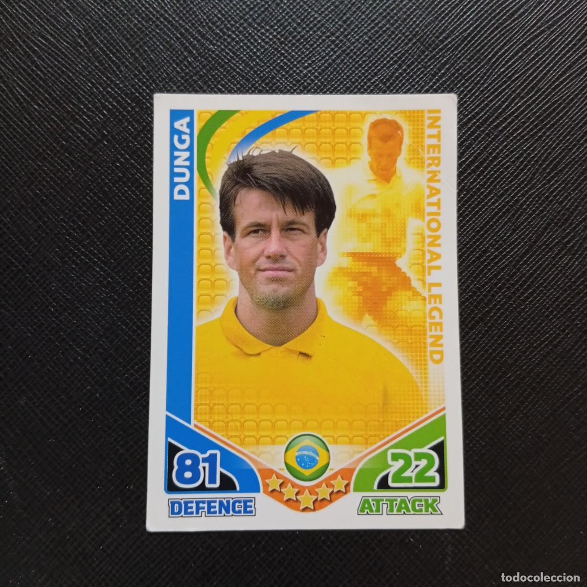 Cromos de F&uacute;tbol: DUNGA BRASIL MATCH ATTAX SOUTH AFRICA 2010 MUNDIAL CROMO WORLD FUTBOL 10 - A209 PG26 LEGEND