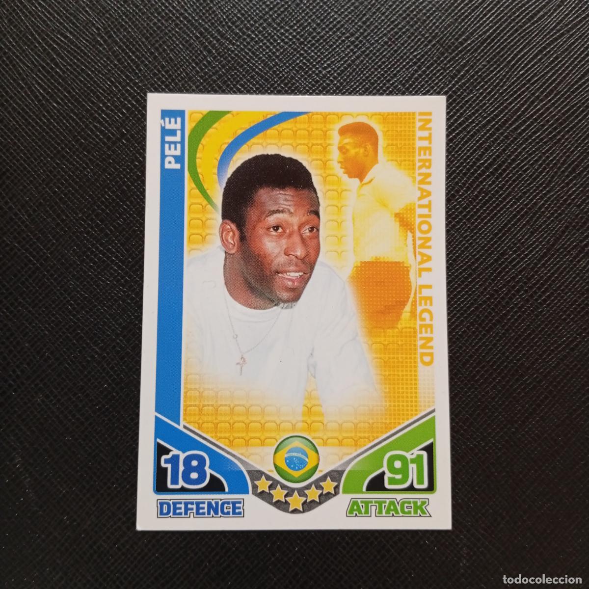 Cromos de F&uacute;tbol: PELE BRASIL MATCH ATTAX SOUTH AFRICA 2010 MUNDIAL CROMO WORLD FUTBOL 10 - A209 PG27 LEGEND