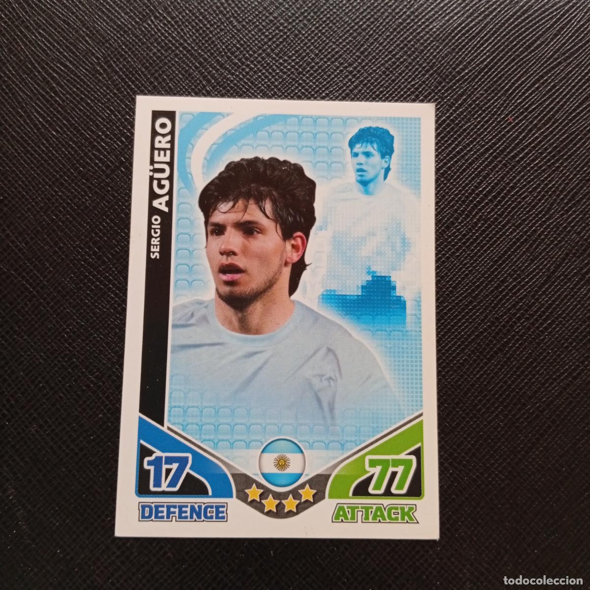 Cromos de F&uacute;tbol: AGUERO ARGENTINA MATCH ATTAX SOUTH AFRICA 2010 MUNDIAL CROMO WORLD FUTBOL 10 - A209 PG27