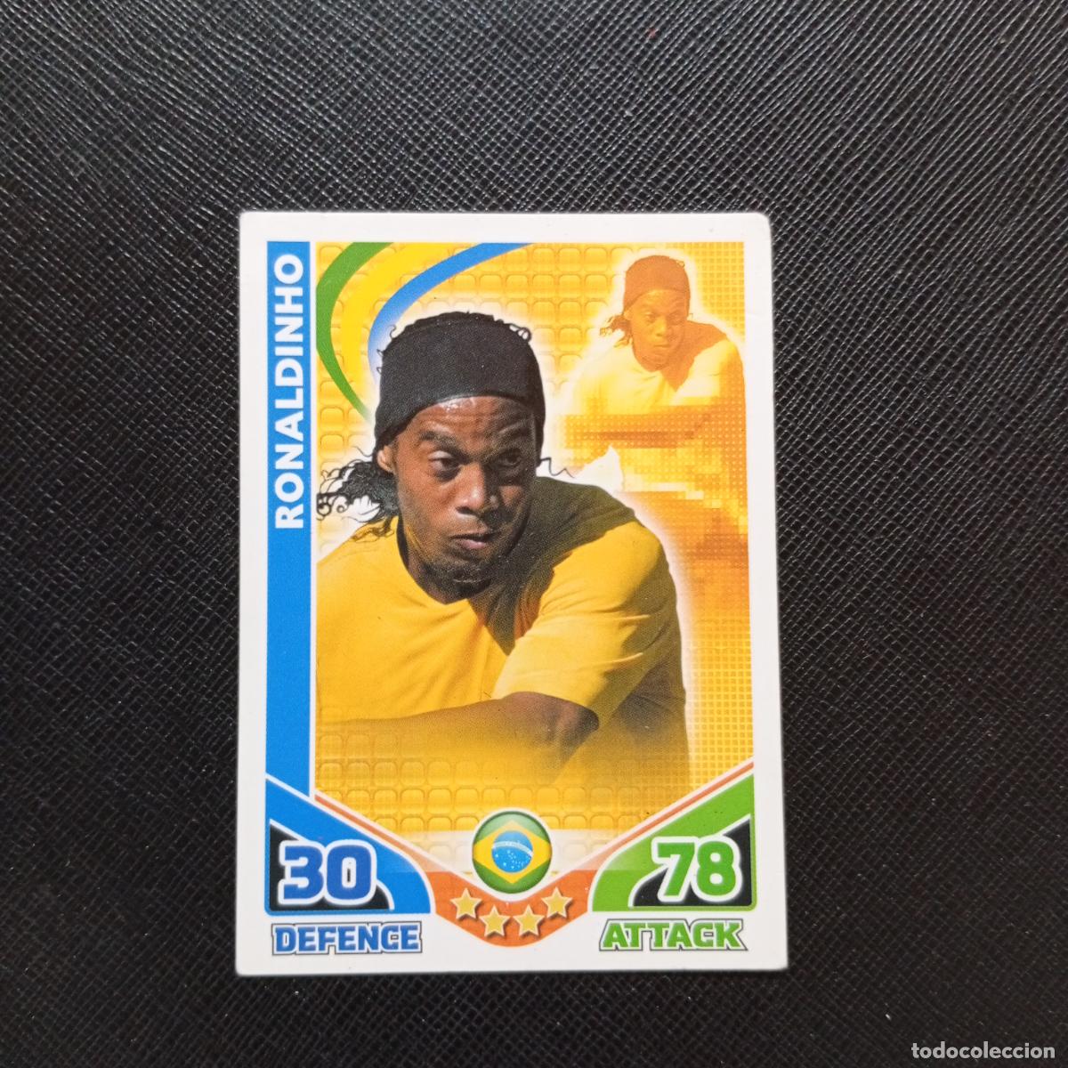 Cromos de F&uacute;tbol: RONALDINHO BRASIL MATCH ATTAX SOUTH AFRICA 2010 MUNDIAL CROMO WORLD FUTBOL 10 - A209 PG28