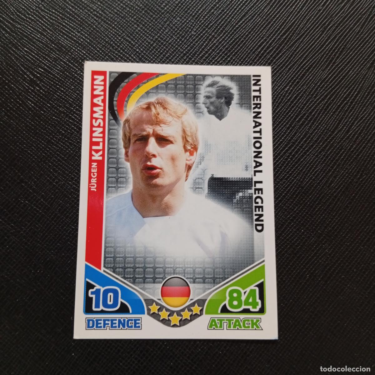 Cromos de F&uacute;tbol: KLINSMANN ALEMANIA MATCH ATTAX SOUTH AFRICA 2010 MUNDIAL CROMO WORLD FUTBOL 10 - A209 PG28 LEGEND