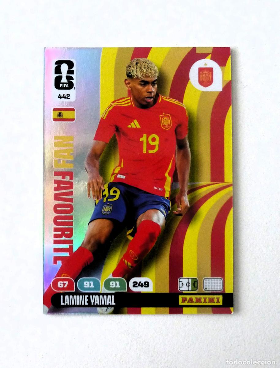 Cromos de F&uacute;tbol: 442 LAMINE YAMAL Fan Favourite World Cup 2026 Adrenalyn XL Panini