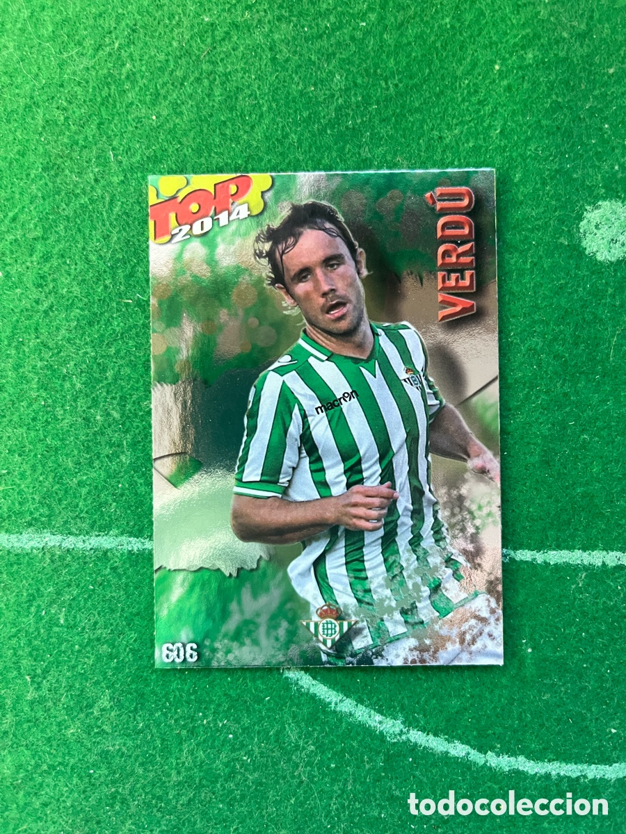 Cromos de Futebol: 606 VERD&Uacute; REAL BETIS LAS FICHAS DE LA LIGA 2013 2014 MUNDICROMO TOP 8 VERDE