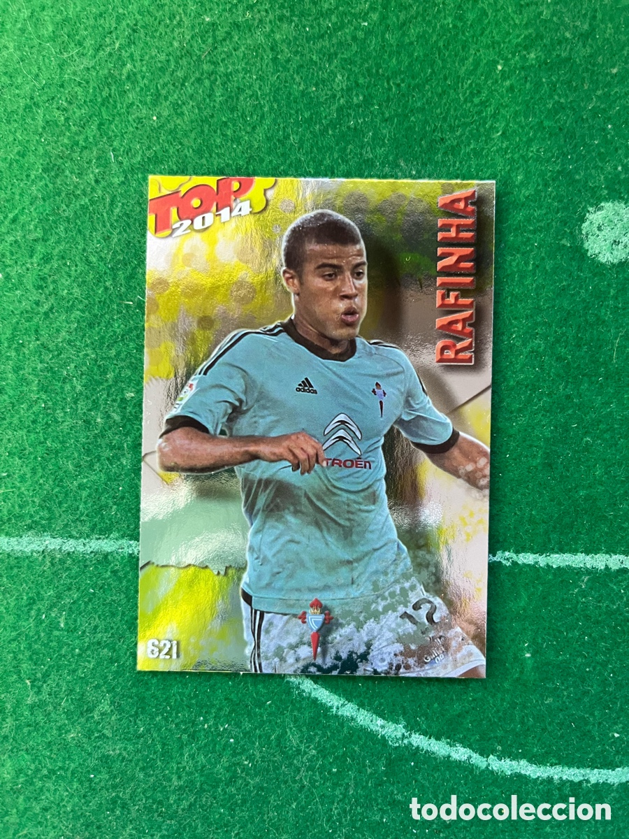 Cromos de Futebol: 621 RAFINHA CELTA DE VIGO LAS FICHAS DE LA LIGA 2013 2014 MUNDICROMO TOP 10 AMARILLO