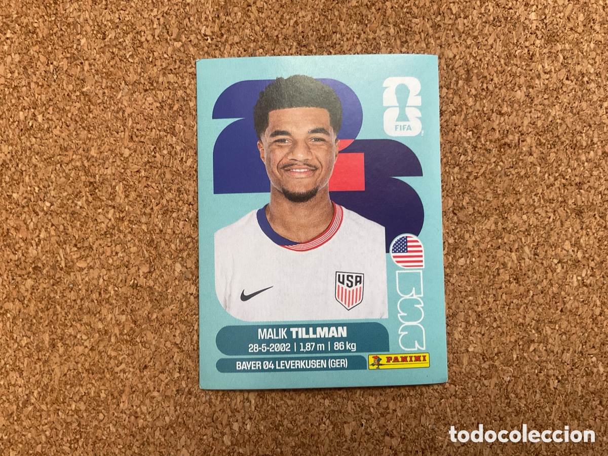 Figurine di Calcio: USA N&ordm;15. MALIK TILLMAN . FIFA WORLS CUP 2026. PANINI