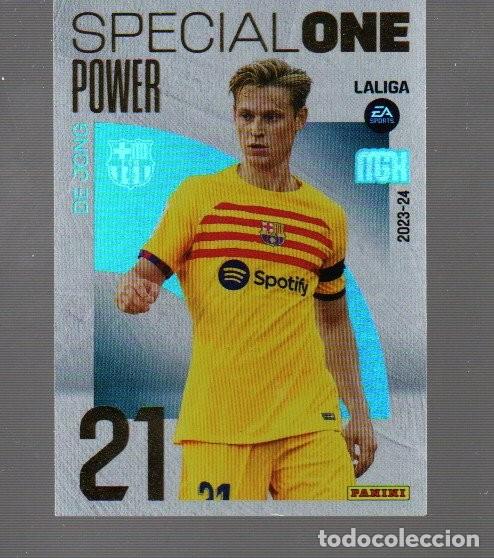 Figurine di Calcio: CROMO DE LA LIGA MGH 2023 /24 POR PANINI SPECIAL ONE POWER N&ordm; P 389 DE JONG BARCELONA