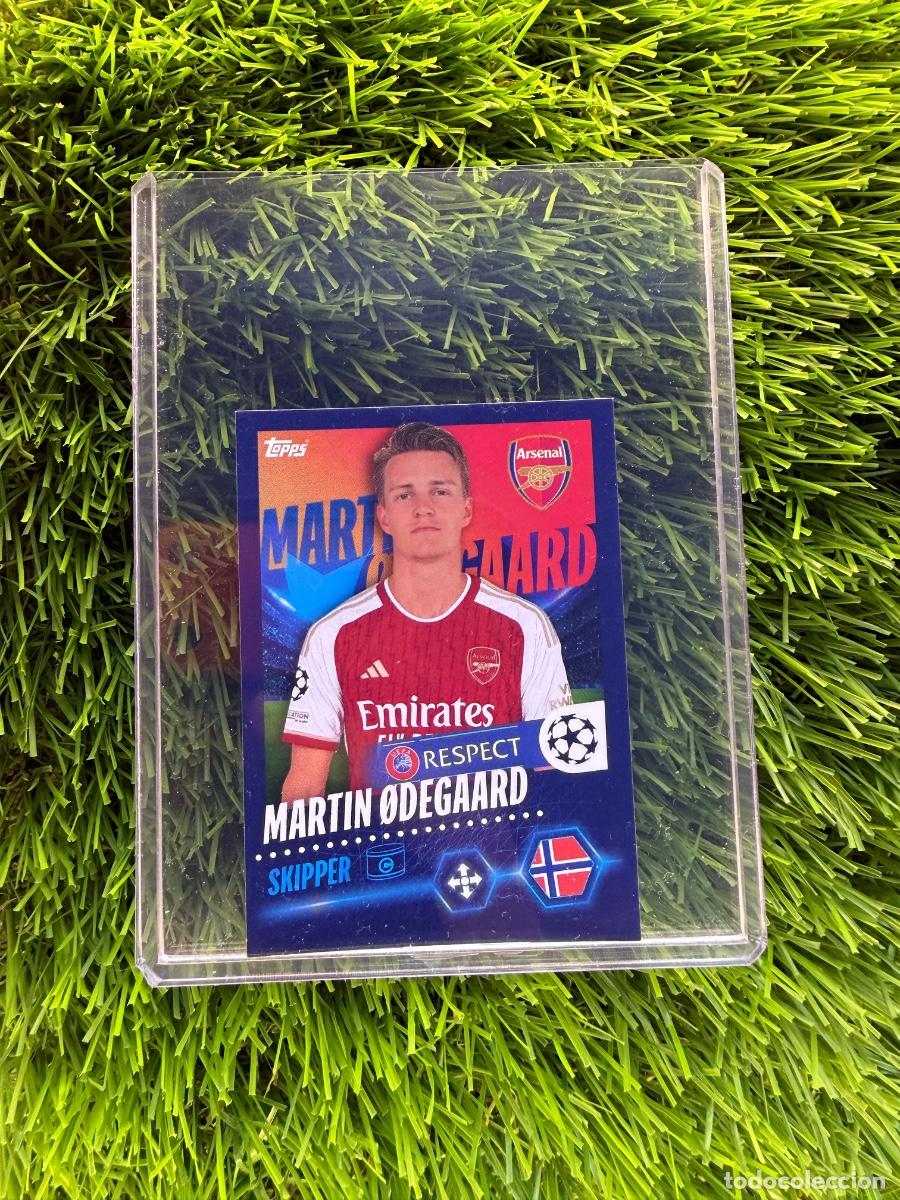 Figurine di Calcio: N&ordm; 57 Martin Odegaard Arsenal UEFA Champions League Stickers 23 24