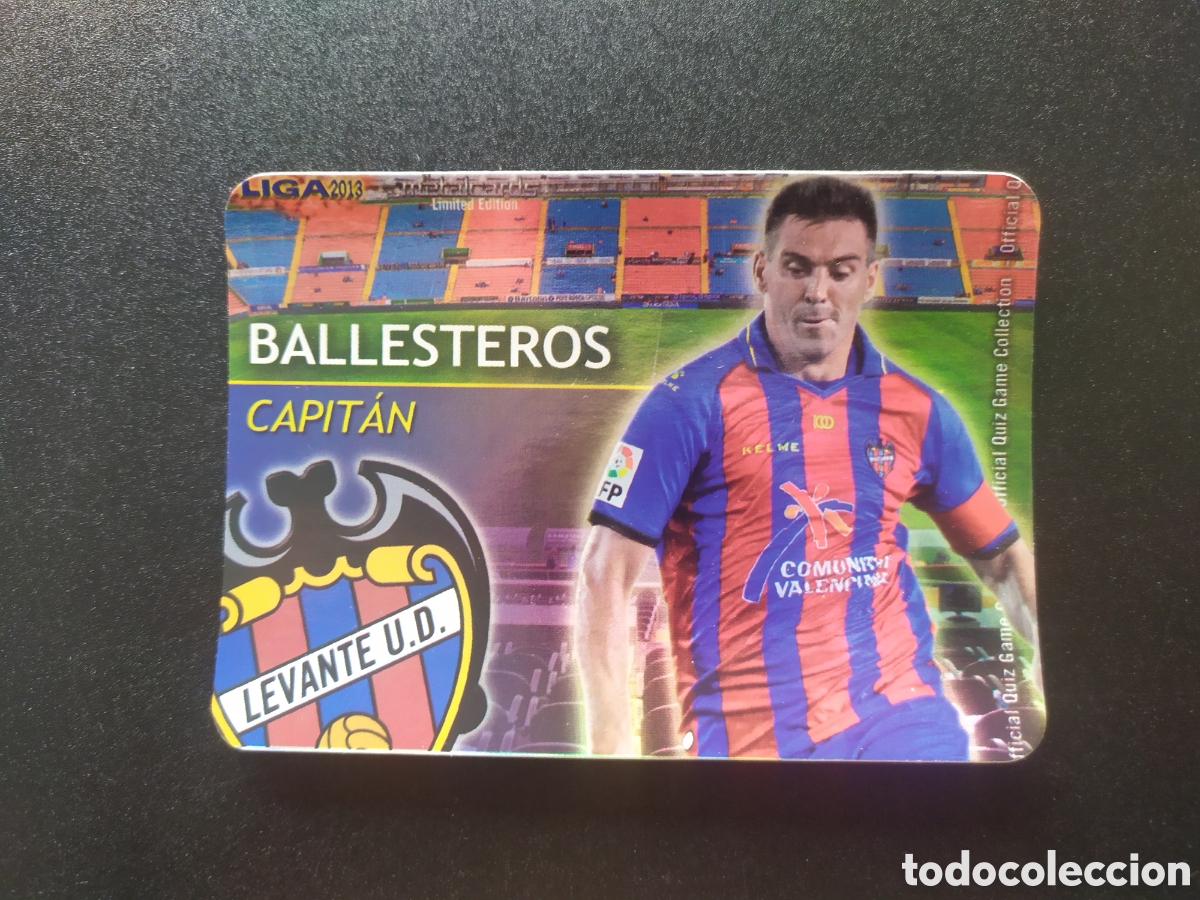 Figurine di Calcio: Mundicromo fichas Liga 2012 2013 12 13 Ballesteros capitan metalcards brillo liso limitada Levante