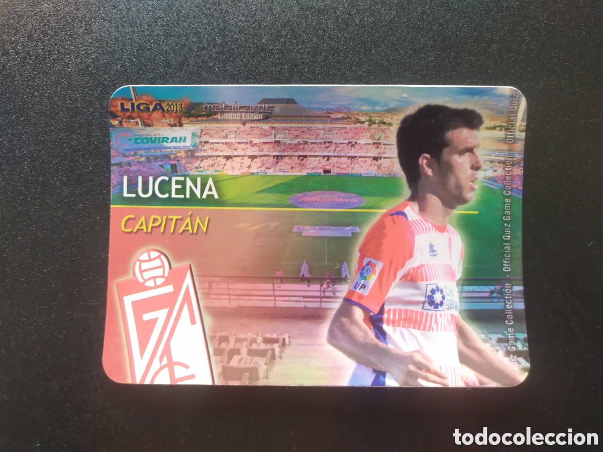 Figurine di Calcio: Mundicromo fichas Liga 2012 2013 12 13 Lucena capitan metalcards brillo liso limitada Granada