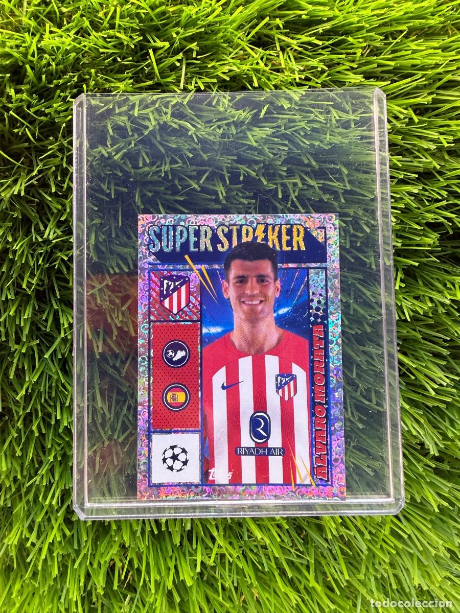 Cromos de Futebol: N&ordm; 79 &Aacute;lvaro Morata Super Striker Atl&eacute;tico de Madrid UEFA Champions League Stickers 23 24