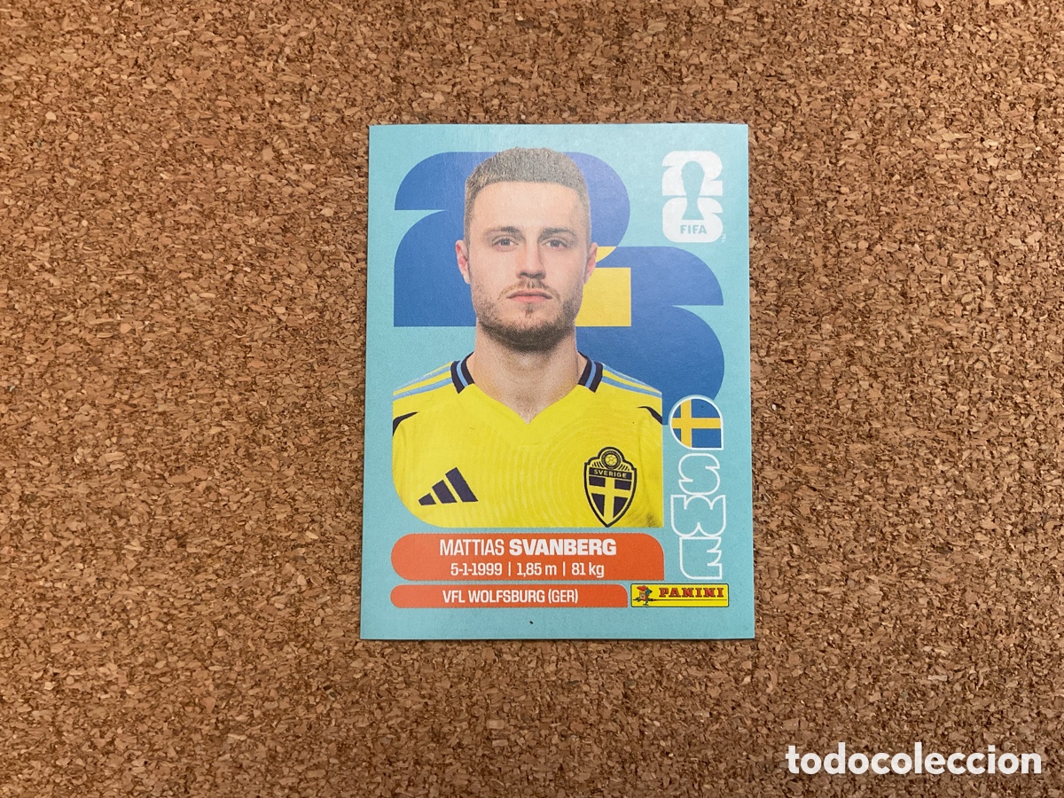Cromos de F&uacute;tbol: SUECIA / SWE N&ordm;12.MATTIAS SVANBERG . FIFA WORLS CUP 2026. PANINI