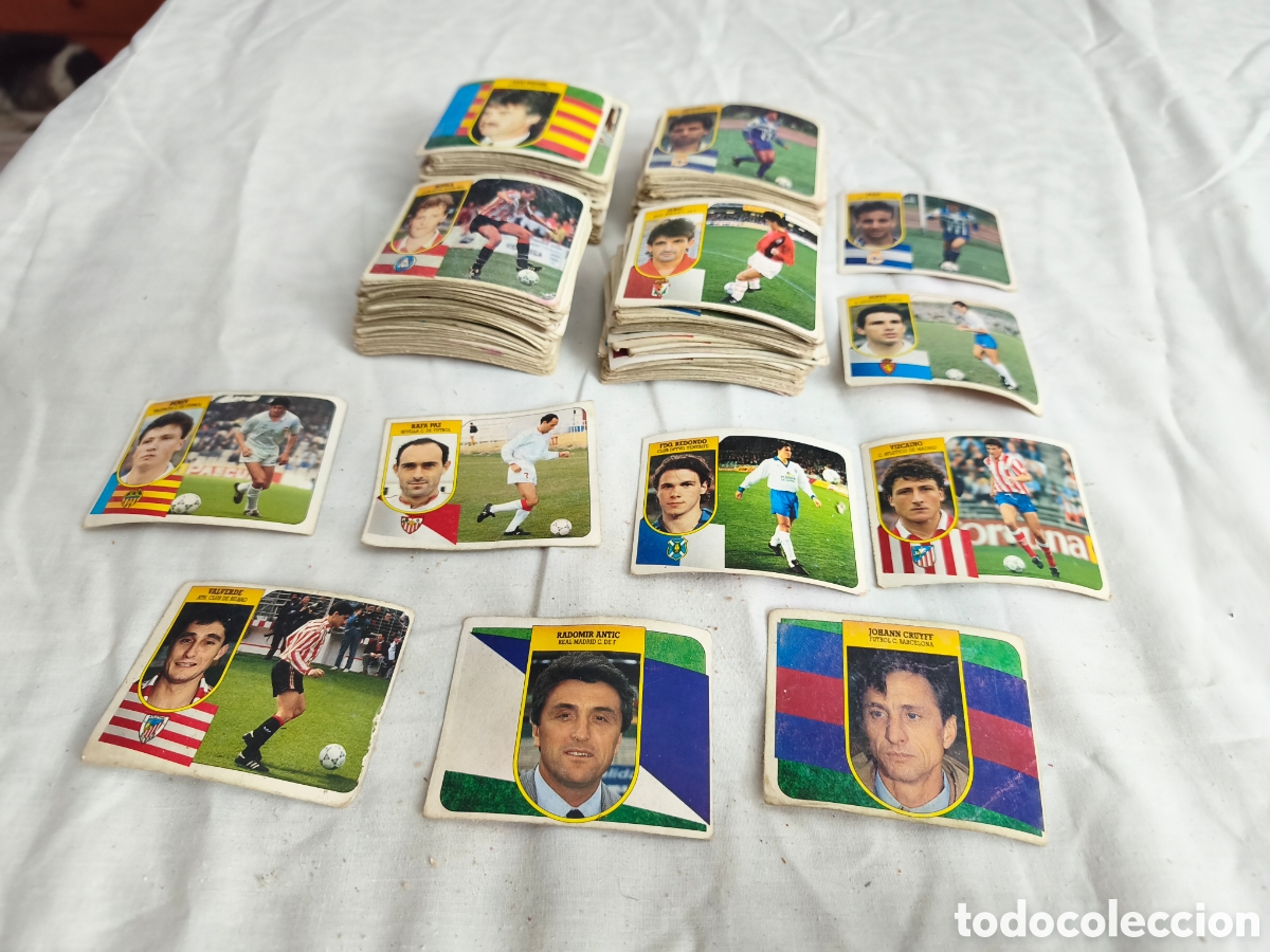 Figurine di Calcio: Lote 210 cromos ediciones este 91-92